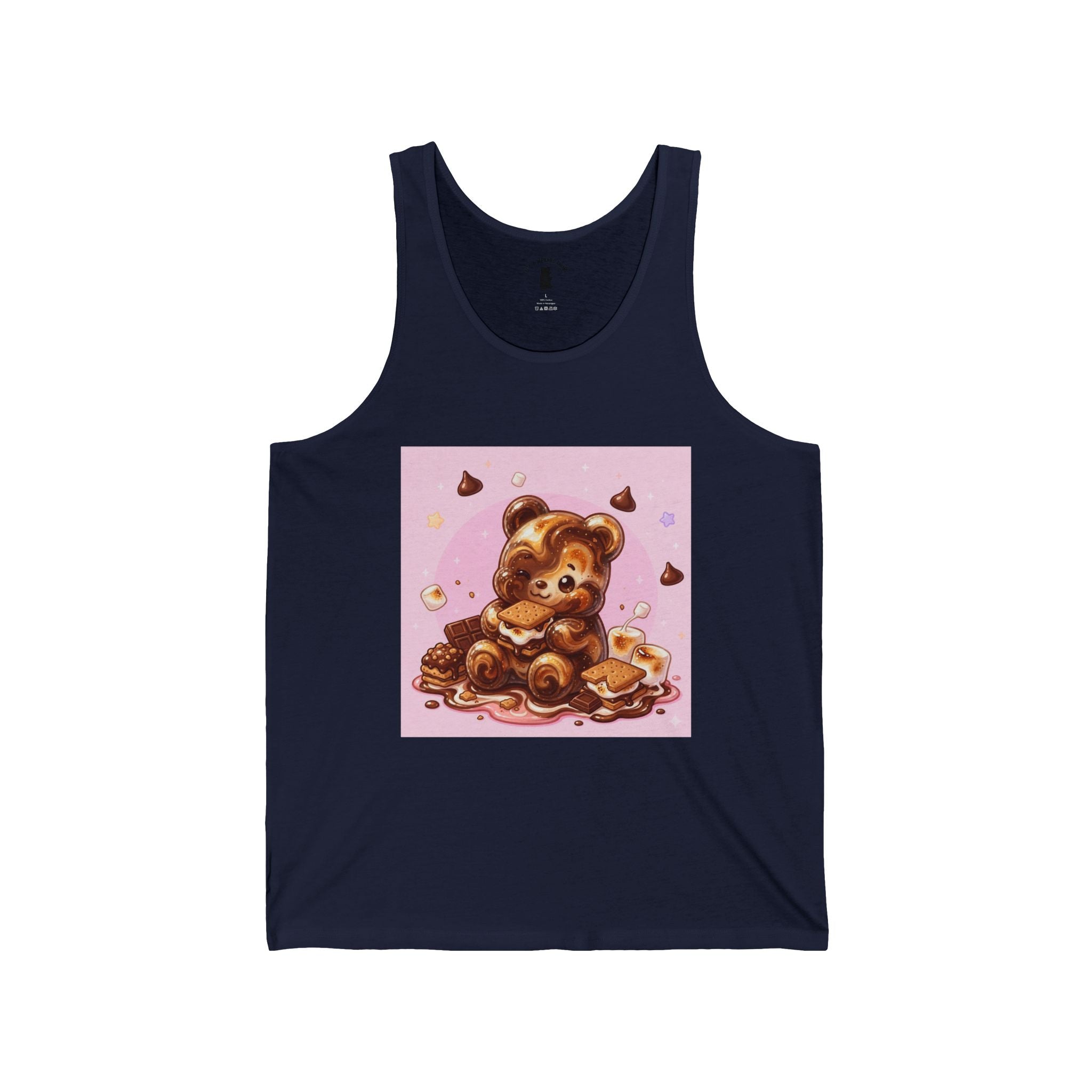 Chocolate & Marshmello S'more Suprise, Gooey Fudge Gummy Bear — Cute Graphic Tank