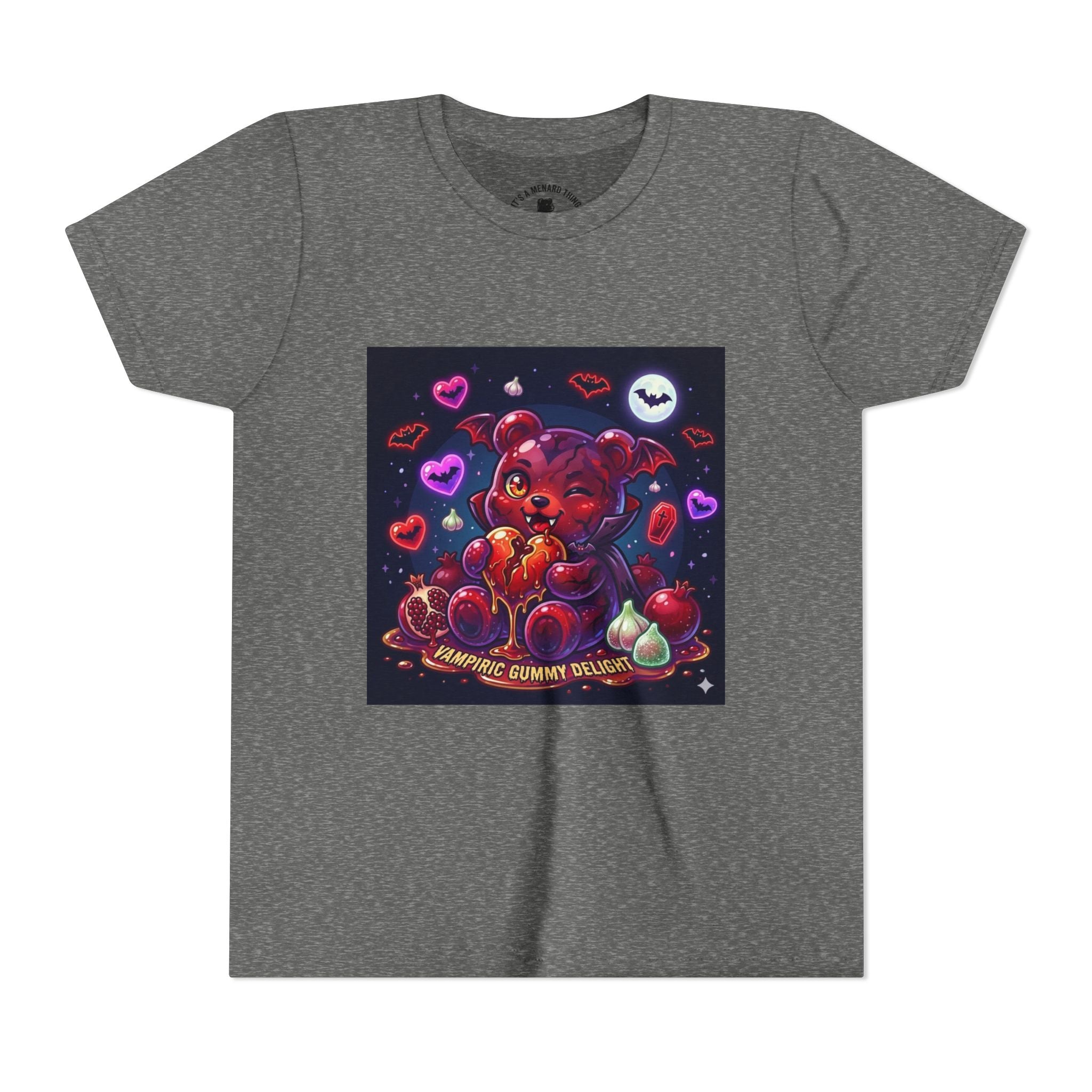 Halloween Vampire Gooey Gummy Bear - Cute Goth Heart Graphic Shirt