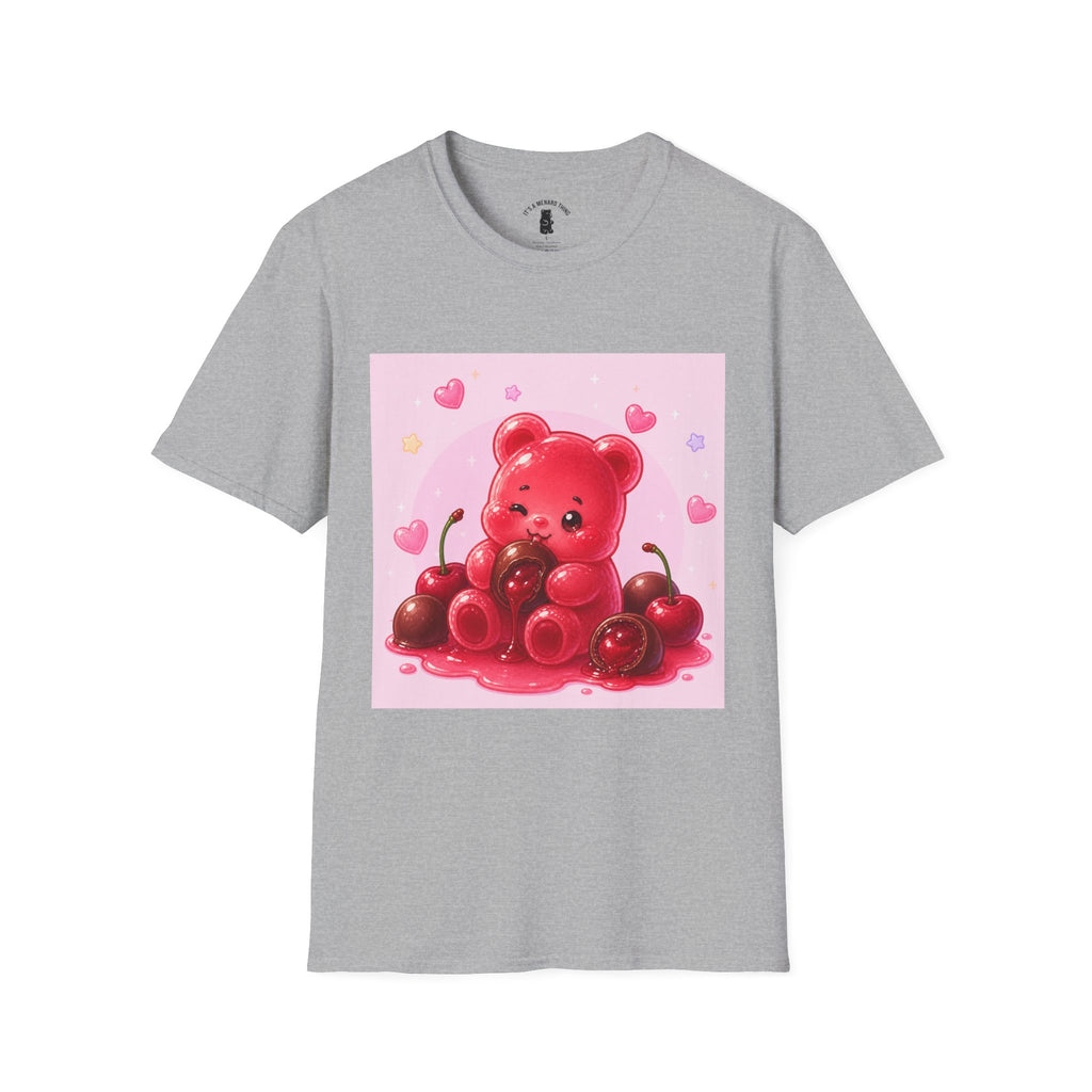 Chocolate Cherry Gooey Gummy Bear T-Shirt — Kawaii Graphic Tee