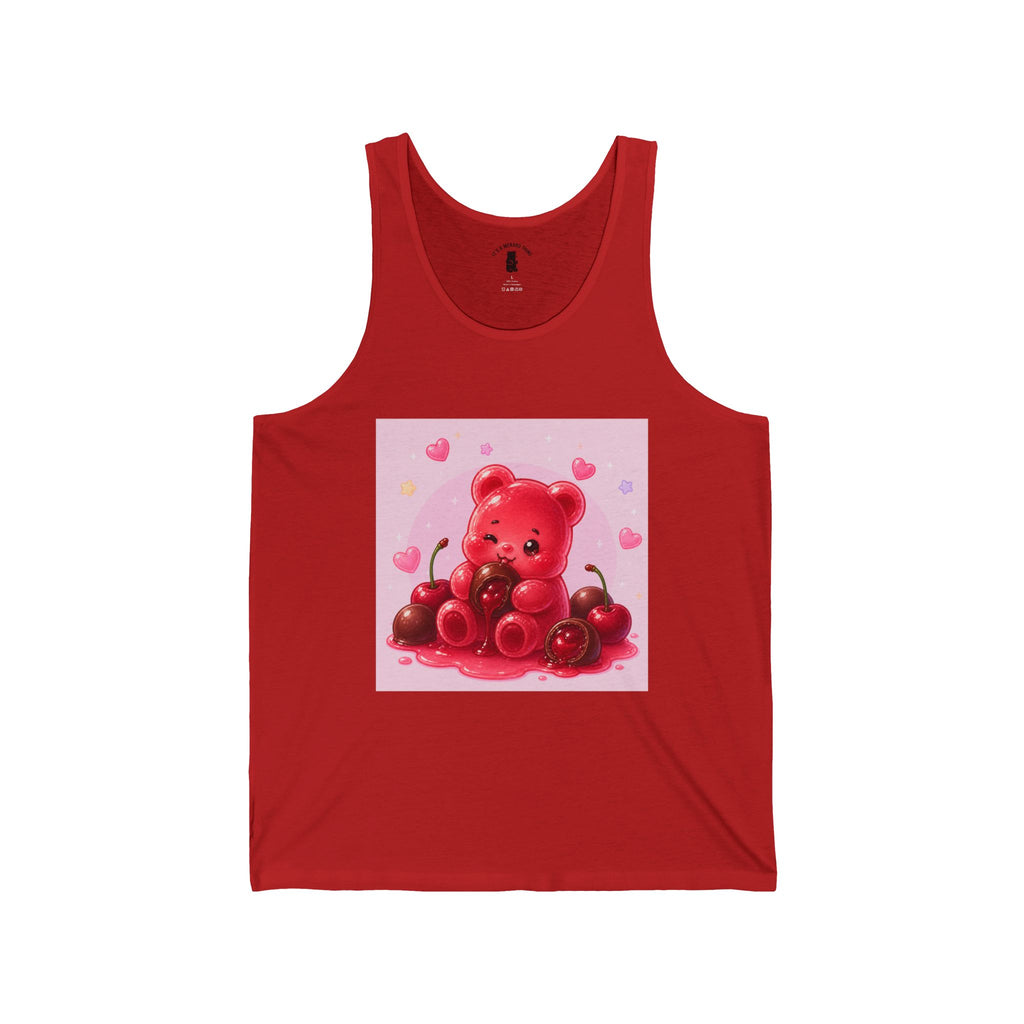 Cherry Chocolate Cordial, Red Gooey Gummy Bear- Kawaii Graphic T-Shirt