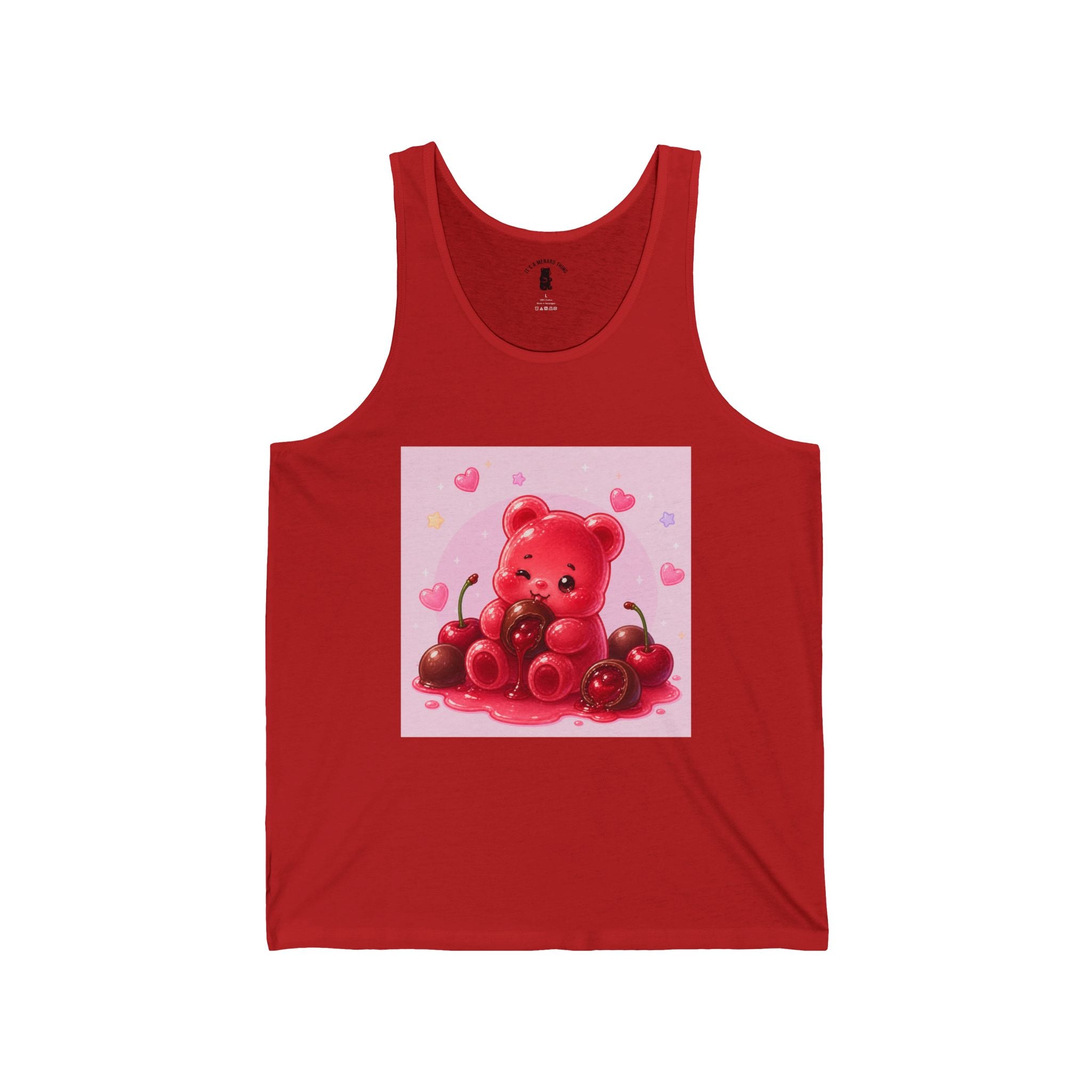 Cherry Chocolate Cordial, Red Gooey Gummy Bear- Kawaii Graphic T-Shirt