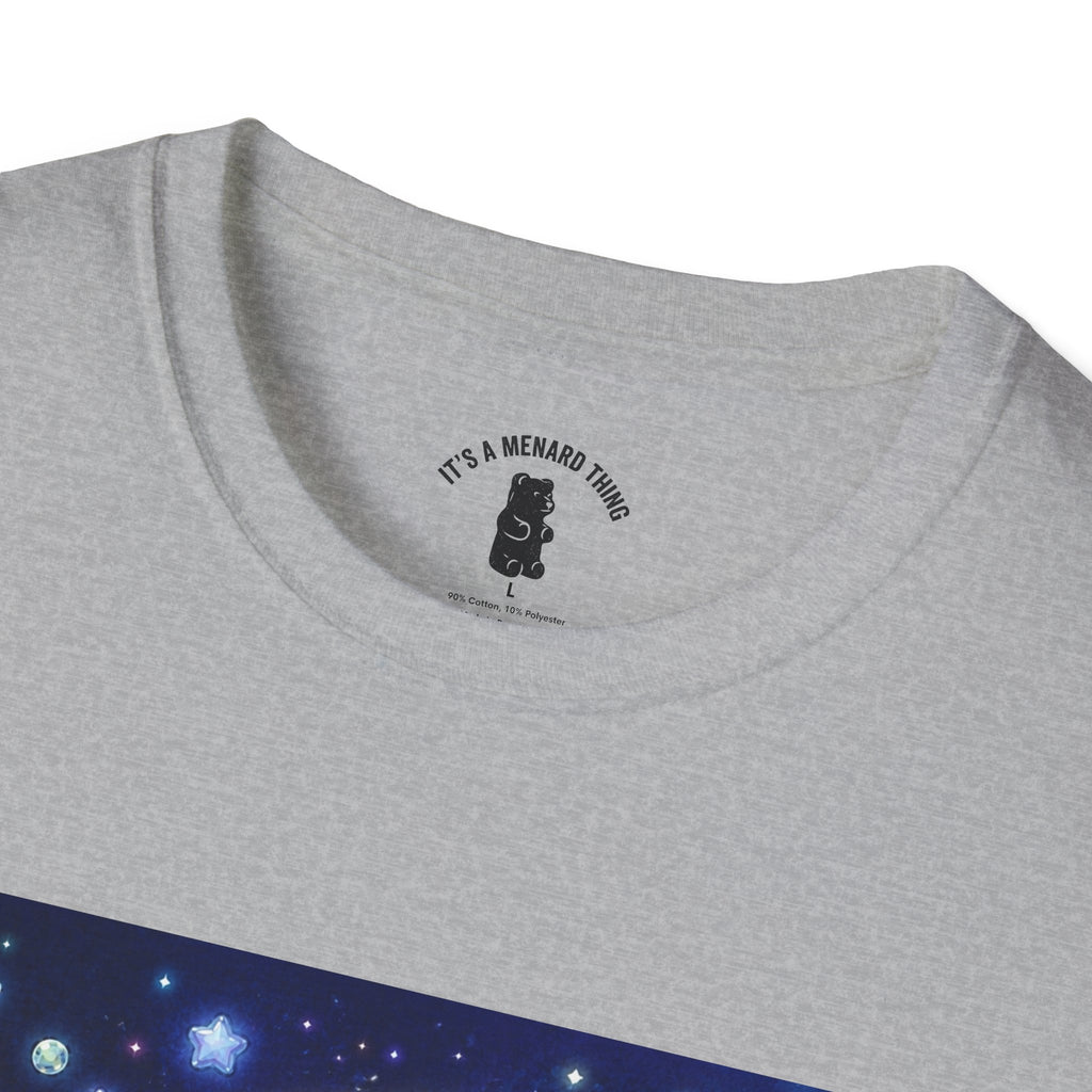 Rodeo Star, Golden Crstyal Gooey Gummy Bear- Kawaii Graphic T-Shirt