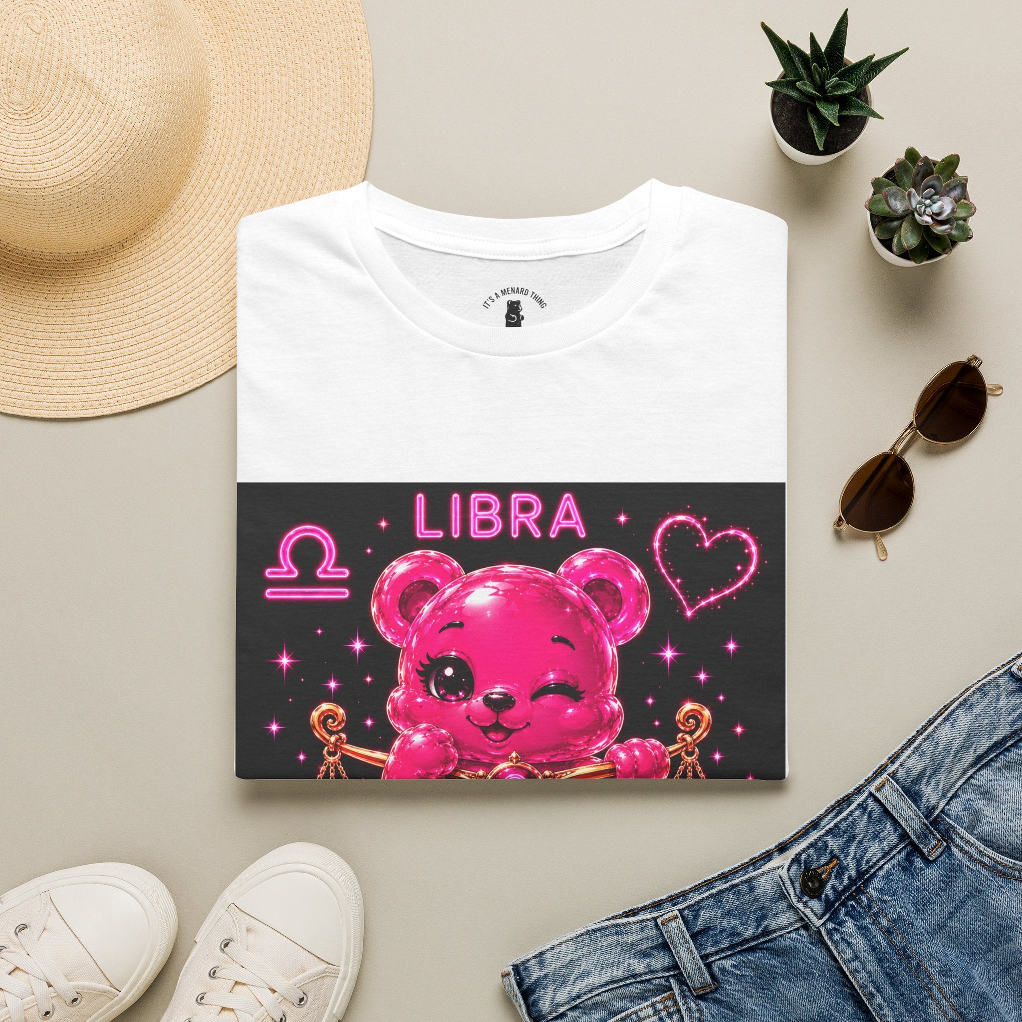 Libra Zodiac Sign Special Addition Oozy Bear Friend- Graphic Shirt
