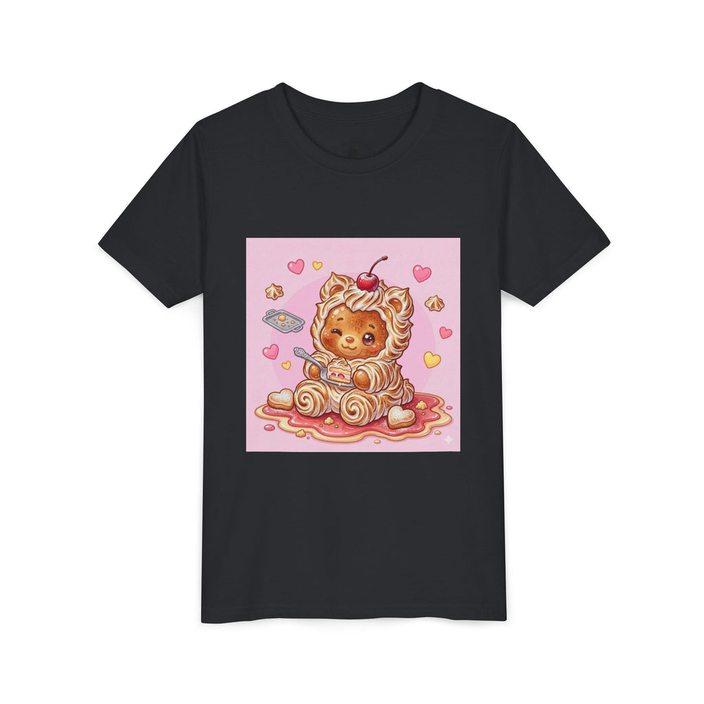 Kawaii Baked Alaska Dessert Gooey Gummy Bear- Kids Tee