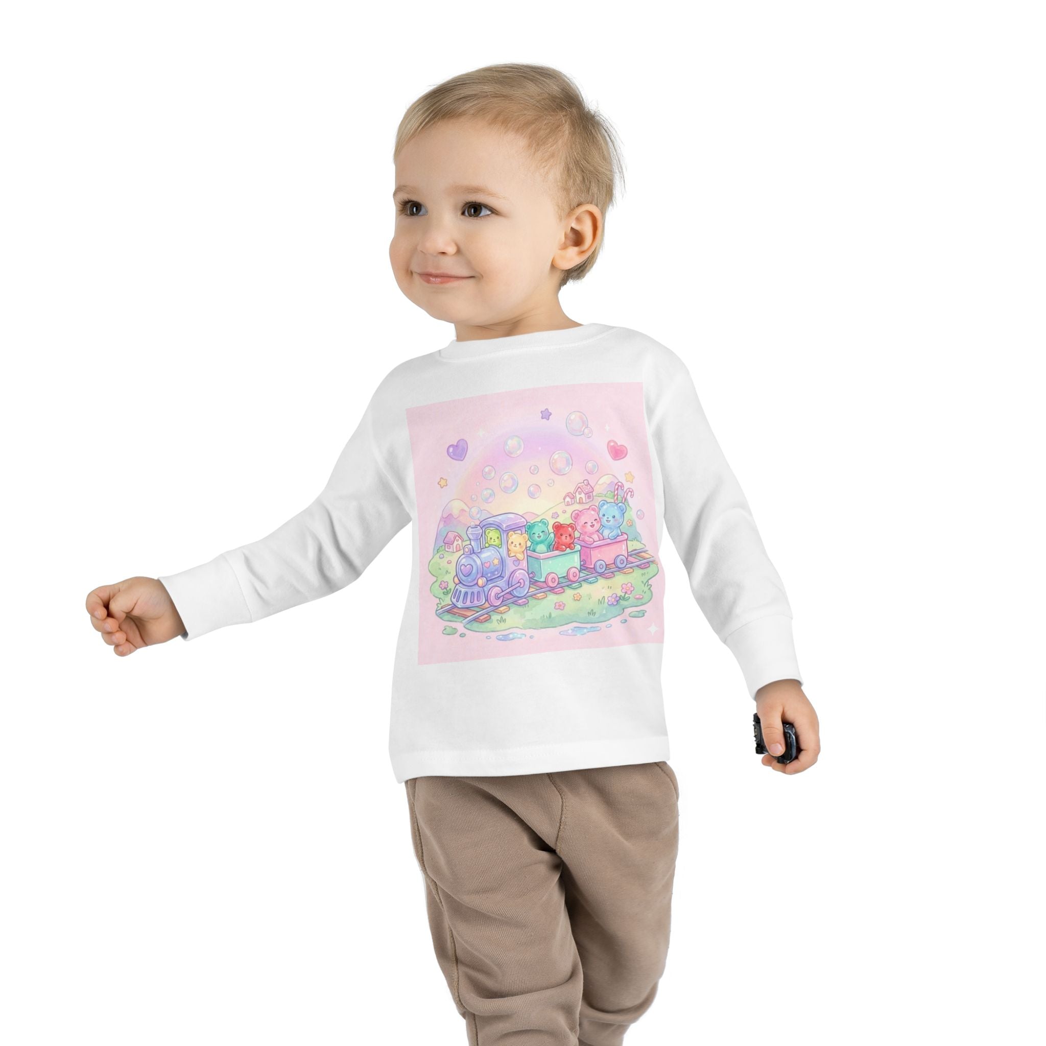 Choo-Choo Train with Friends, Oozy Bear Gummy Fun Trip- Graphic Long Sleeve Shirt