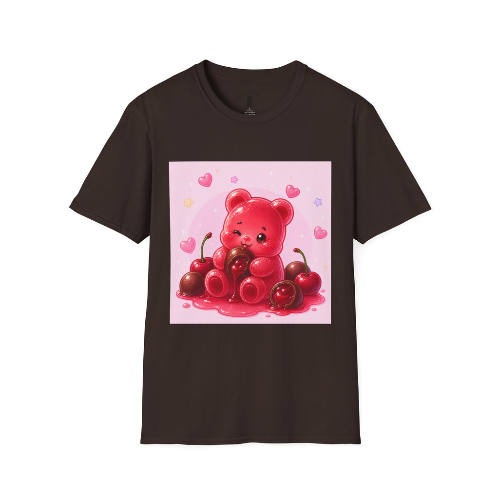 Chocolate Cherry Gooey Gummy Bear T-Shirt — Kawaii Graphic Tee