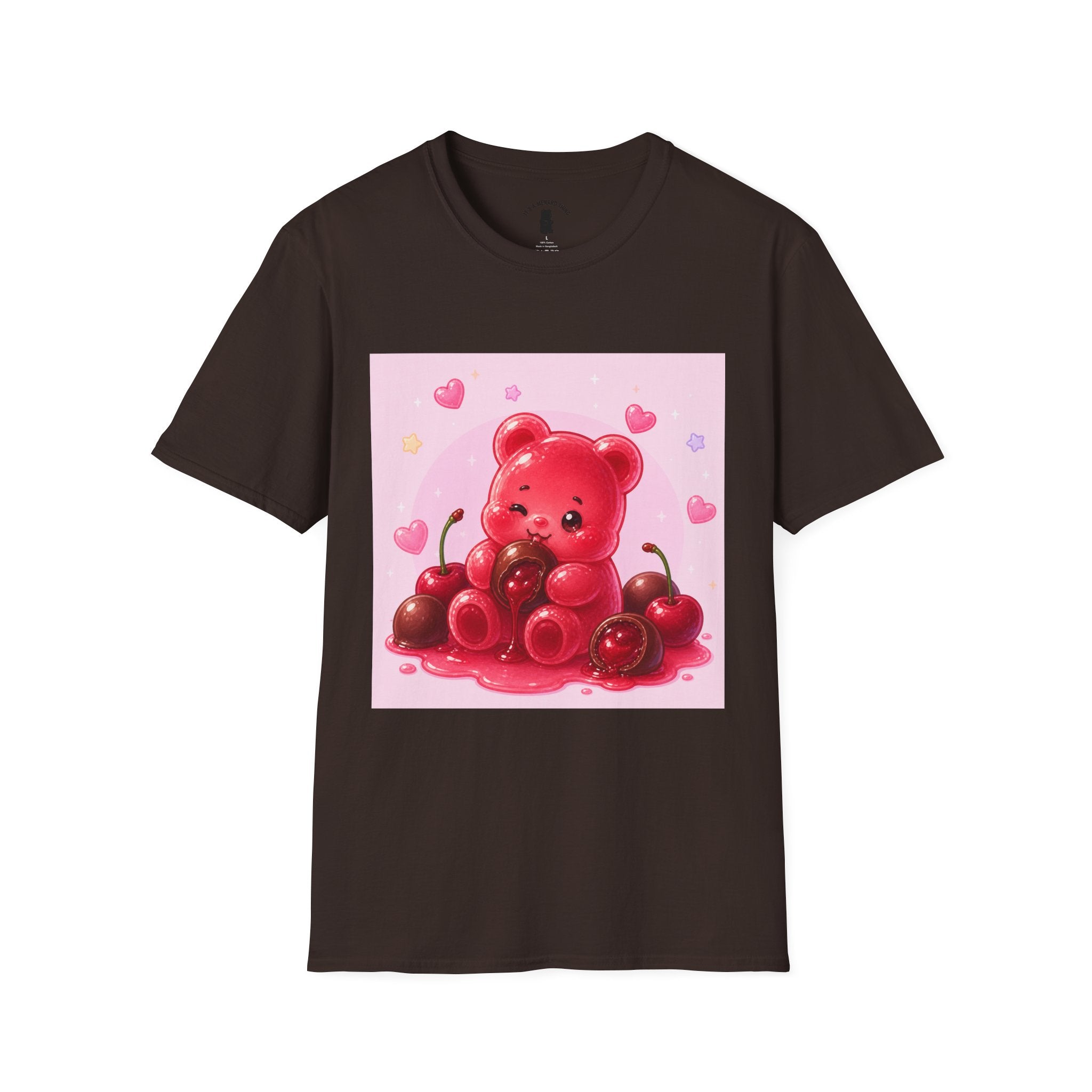 Chocolate Cherry Gooey Gummy Bear T-Shirt — Kawaii Graphic Tee
