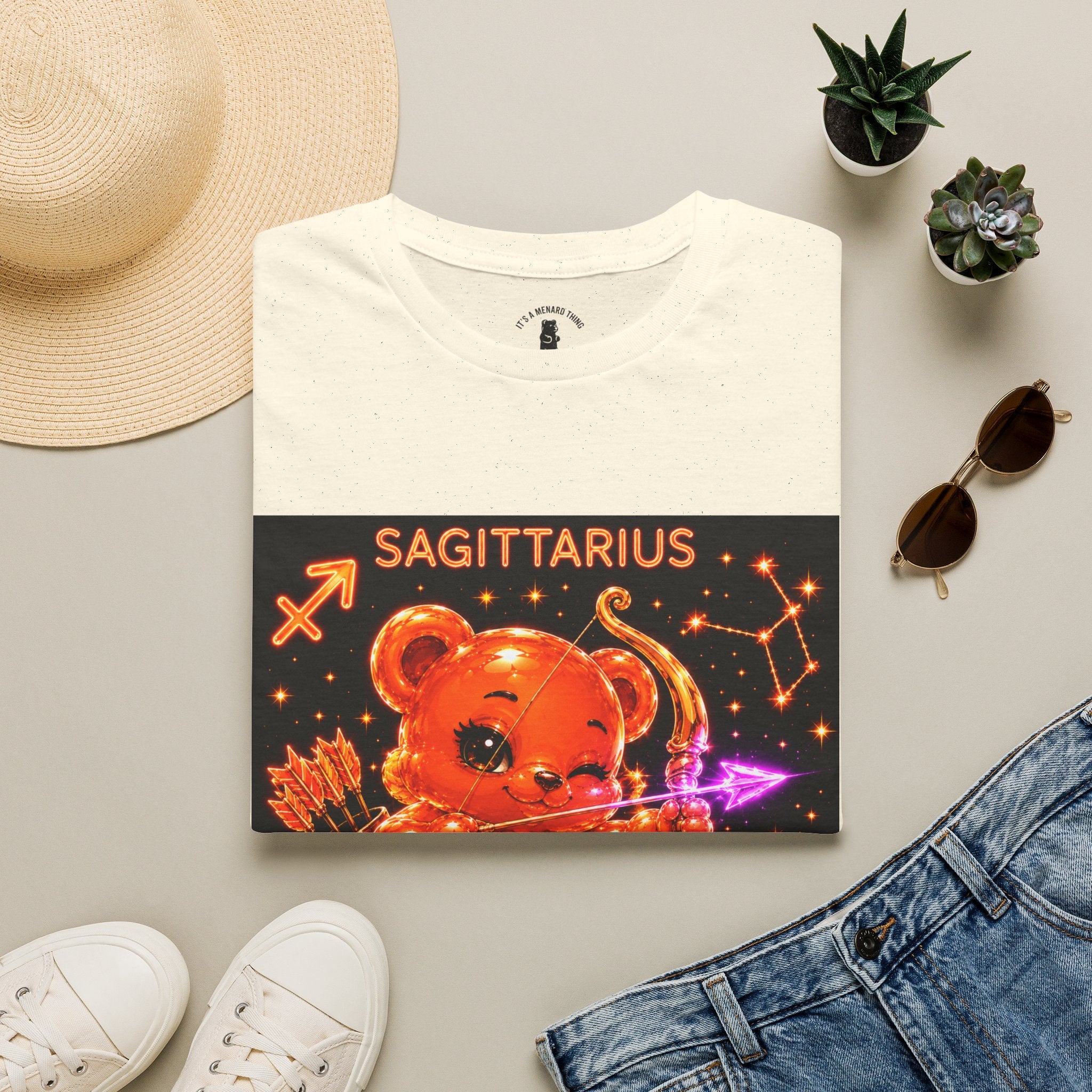 Sagittarius Zodiac Constellation Oozy Bear Special- Graphic Shirt