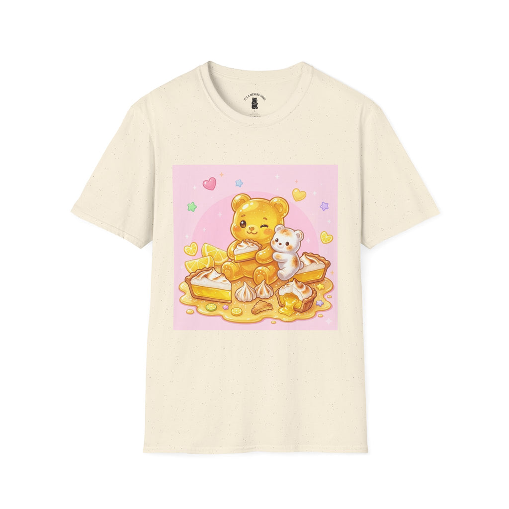 Lemon Margarine Pie & Whipped Cream Gooey Gummy Bear — Kawaii Graphic T-Shirt