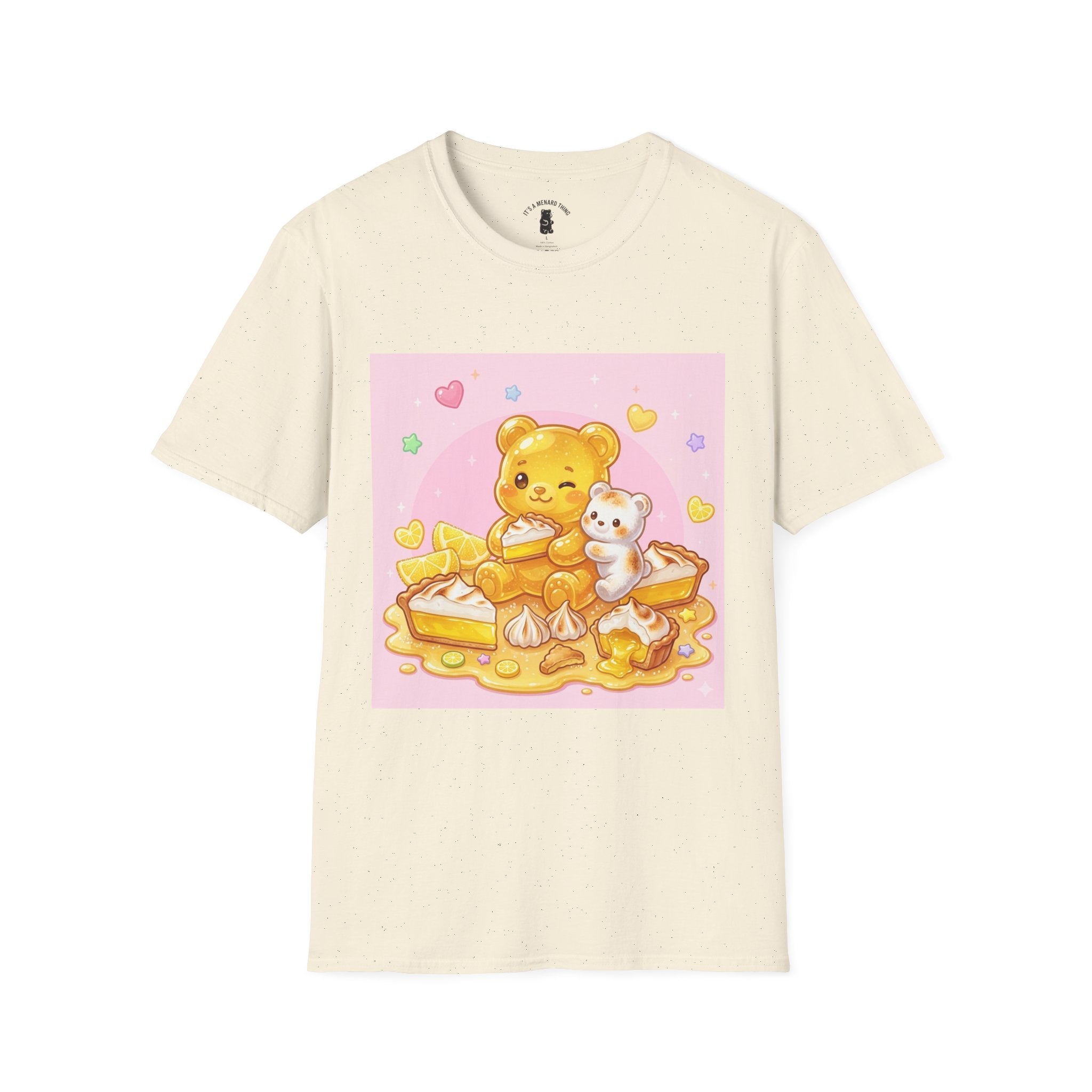 Lemon Margarine Pie & Whipped Cream Gooey Gummy Bear — Kawaii Graphic T-Shirt
