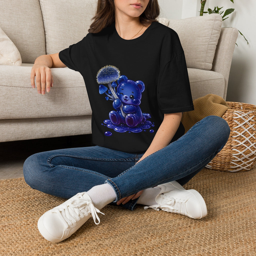 Special Small Blue Mushroom, Oozy Bears Gummy Friend- Graphic Shirt