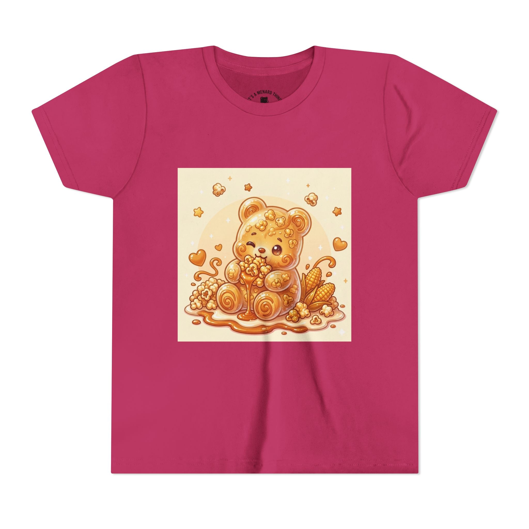 Caramel Corn Gooey Gummy Bear Graphic Youth Shirt