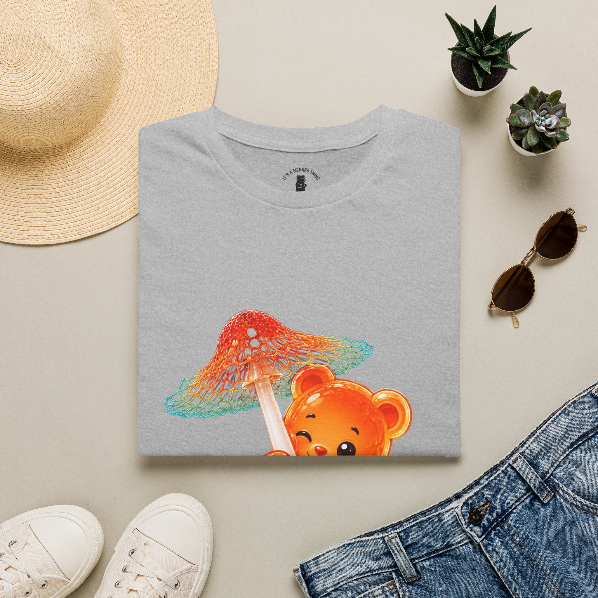 Rare Orange and Green Mushroom, Oozy Bear Gummy Friend Special- Graphic Shirt