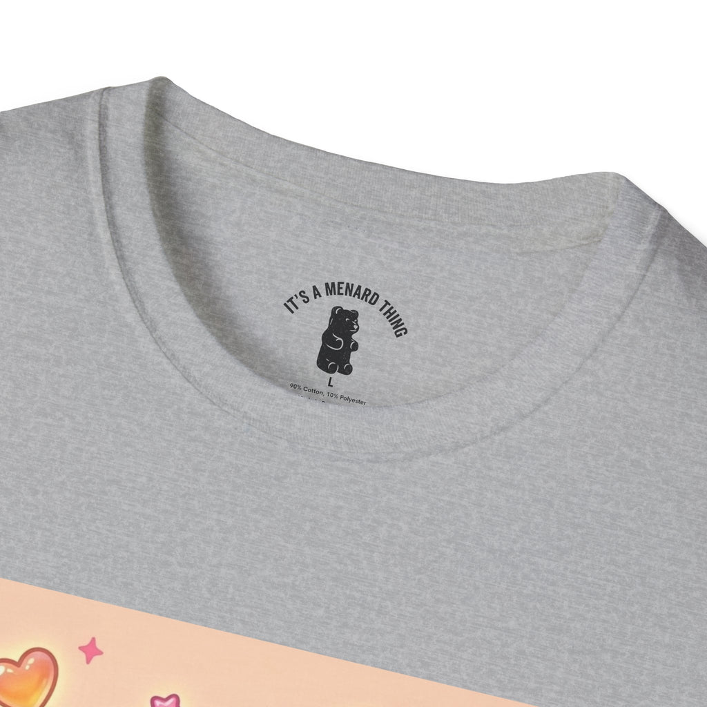 Cute Sunny Sunrise Sorbet Gooey Gummy Bear T-Shirt — Kawaii Graphic Tee