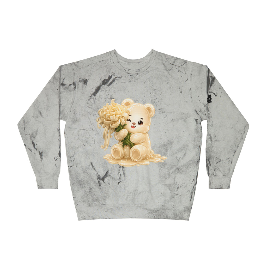 Cream Dream Chrysanthemum Blood, White Oozy Bear Gummies- Graphic Tie-Dye