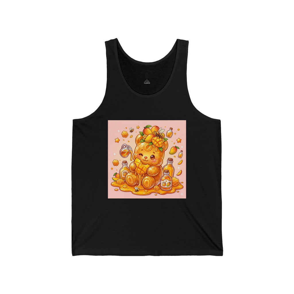 Delicous Ripe Mango, Exotic Fruit Gooey Gummy Bear — Kawaii Graphic Tank Top