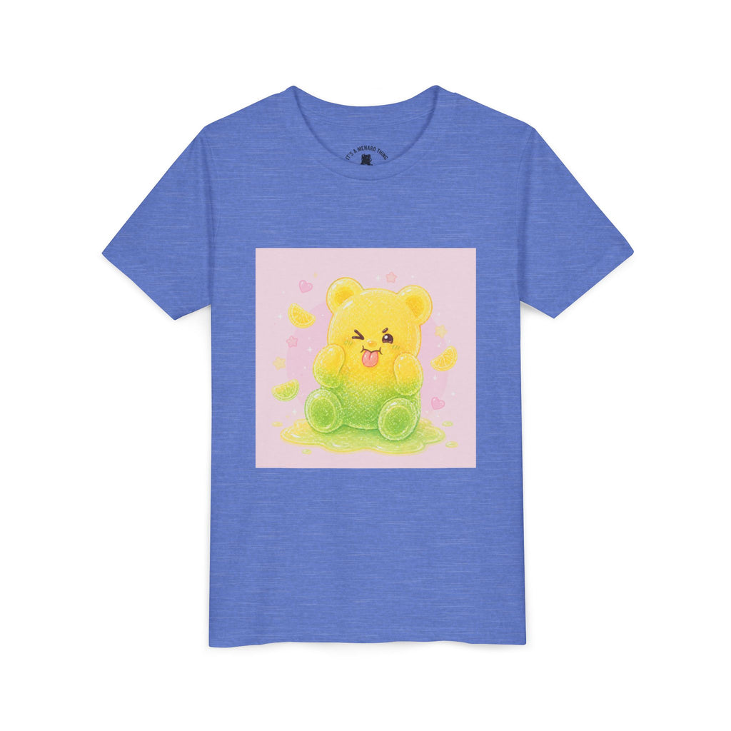 Cute Lemon & Lime Sour Gooey Gummy Bear Kids- Graphic Youth T-Shirt
