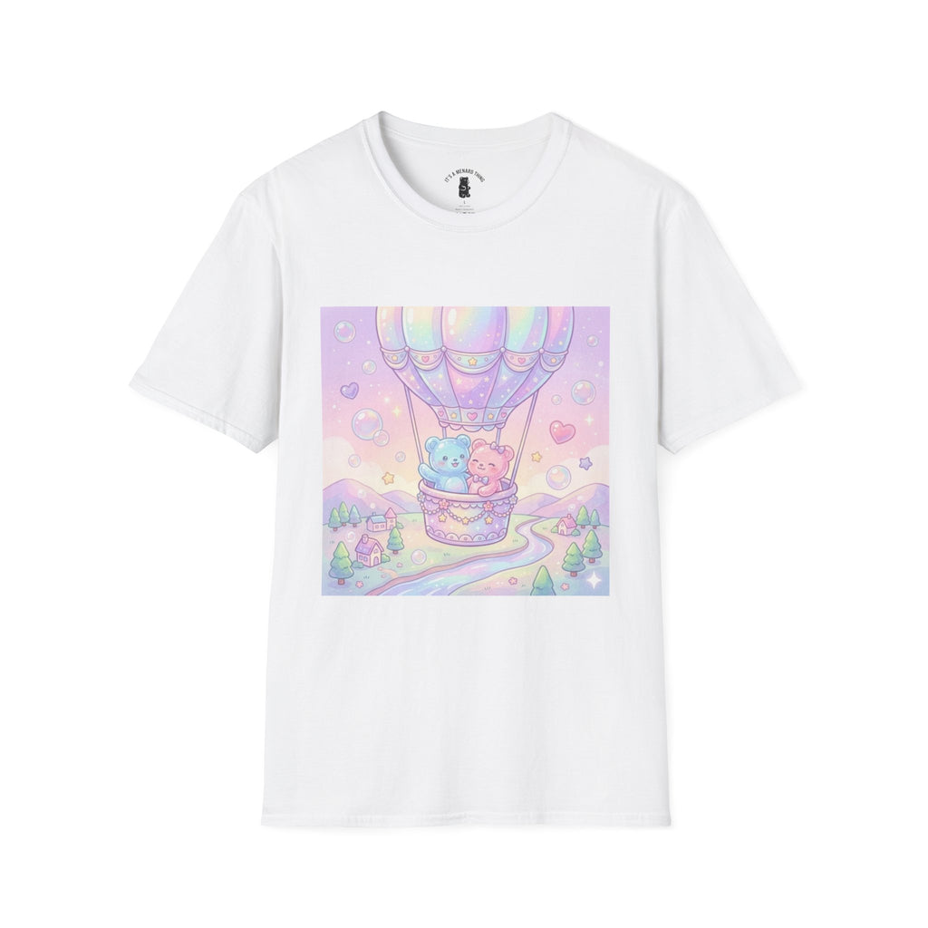 Hot Air Balloon Romantic Adventure, Dou Gooey Gummy Bears— Pastel Kawaii Graphic T-Shirt
