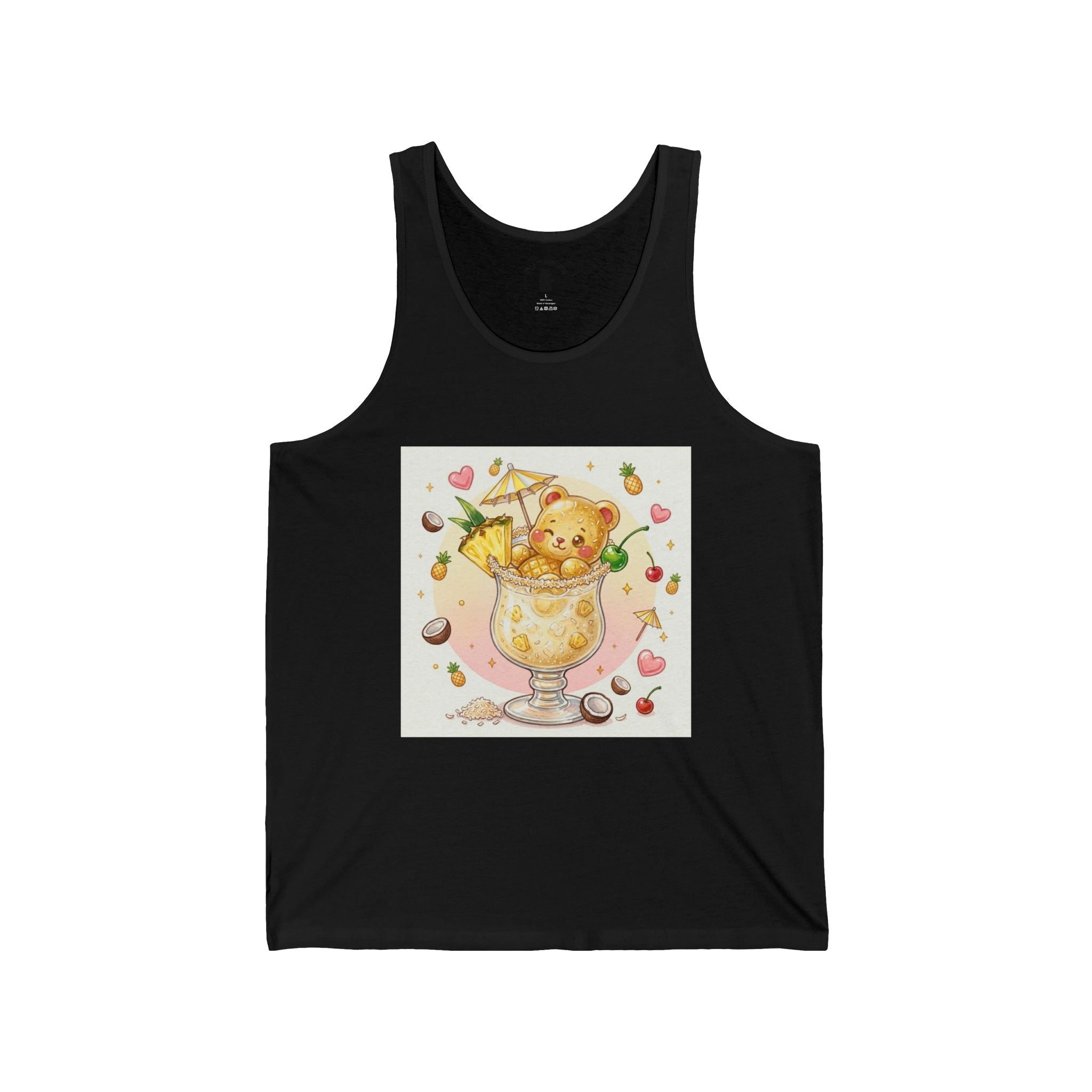 Pina Colita Special, Yellow Boozy Gooey Gummy Bear— Kawaii Graphic Tank