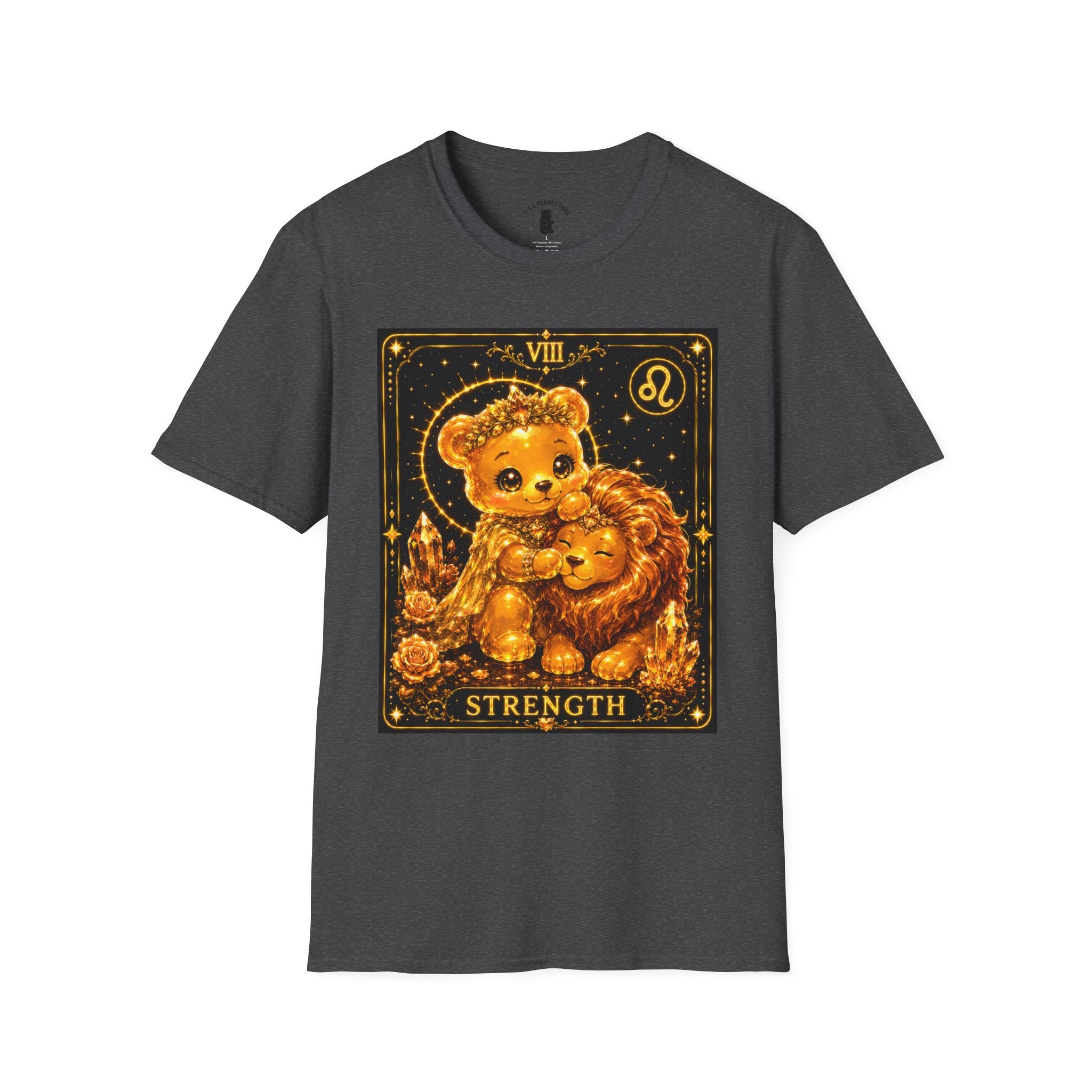 Strength Tarot Golden Lion & Oozy Bear Friend Special Addition- Graphic Shirt