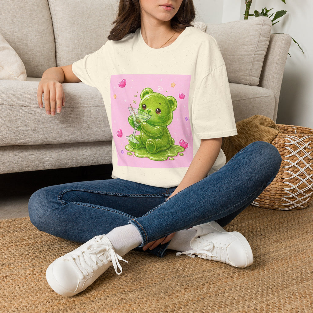 Yummy Martini, Green Oozy Boozy Gummy Drinking Pal- Kawaii Graphic Shirt