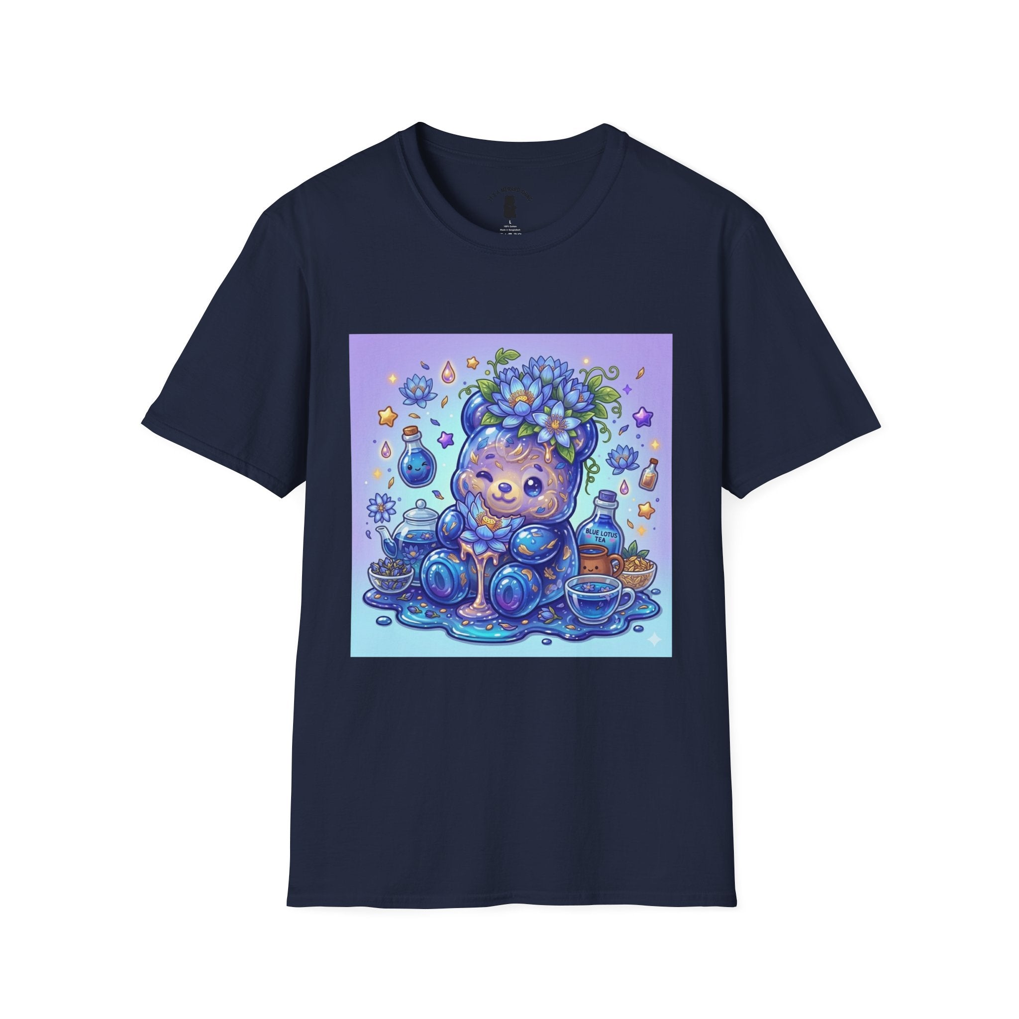 Blue Lotus Tea, Exotic Gooey Gummy Bear — Kawaii Graphic T-Shirt