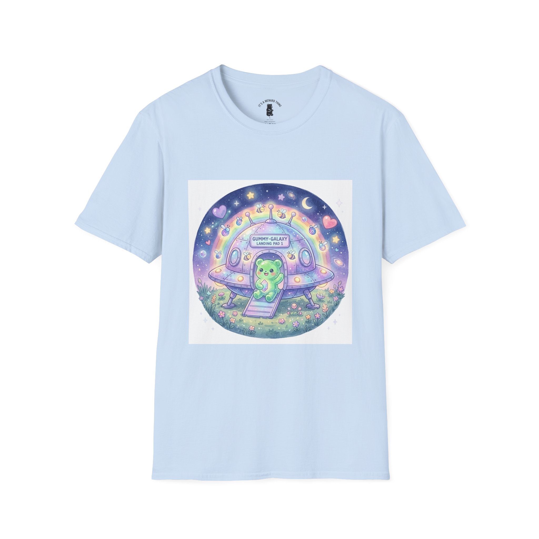 Alien Spaceship, Green Gooey Gummy Space Friend— Kawaii UFO Design