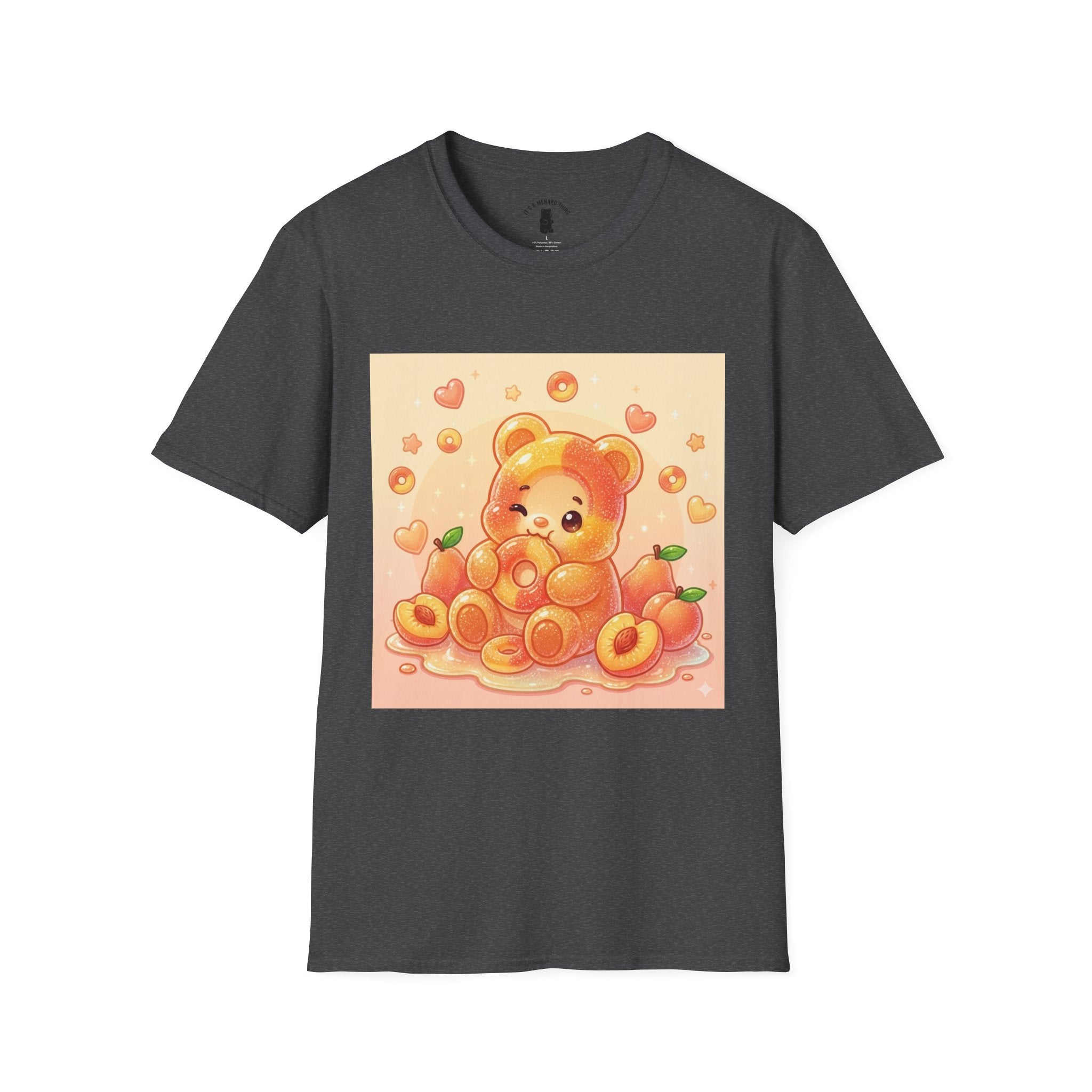 Peach Ring Gooey Gummy Bear- Cute Graphic T-Shirt