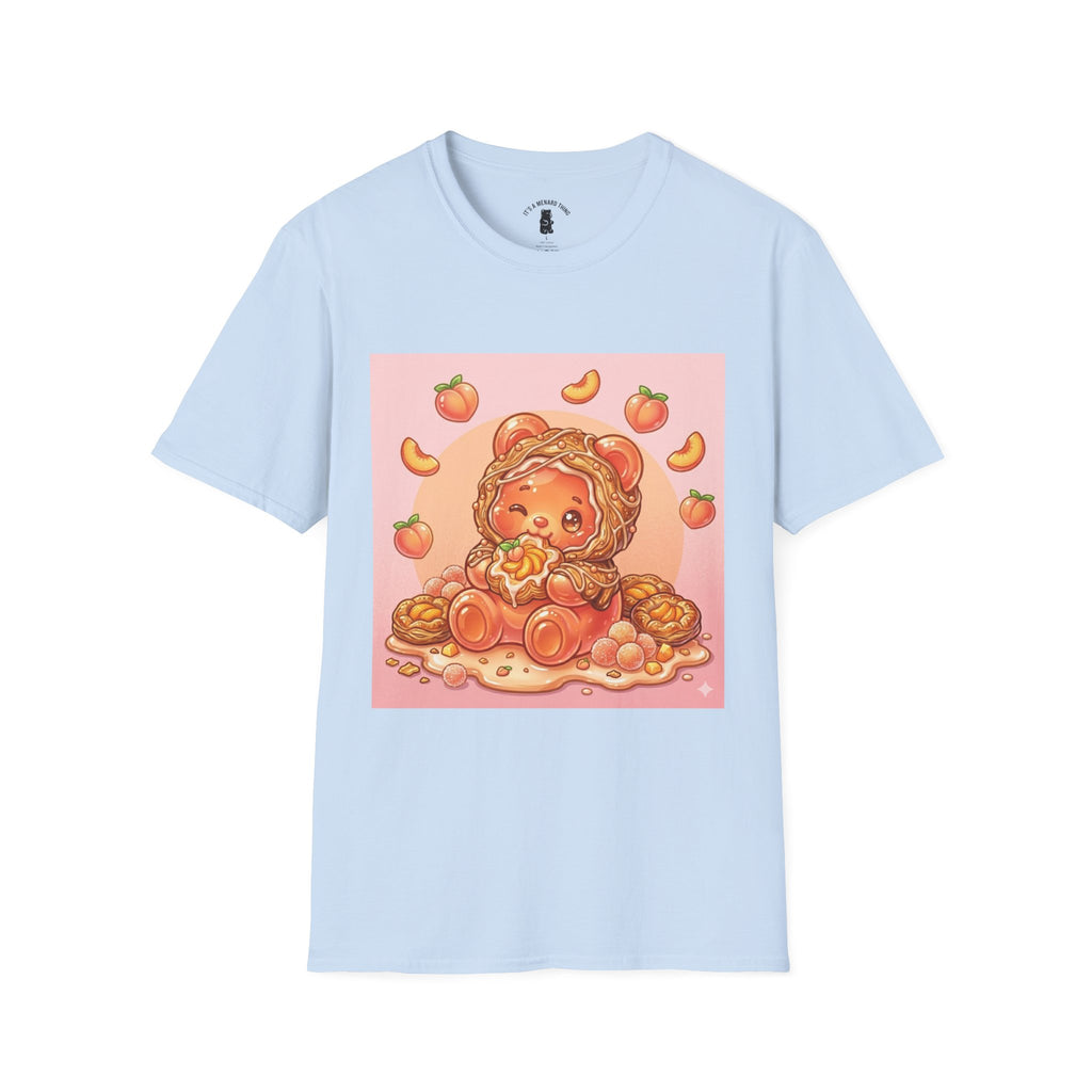 Peach Danish snack Gooey Gummy Bear — Cute Graphic T-Shirt