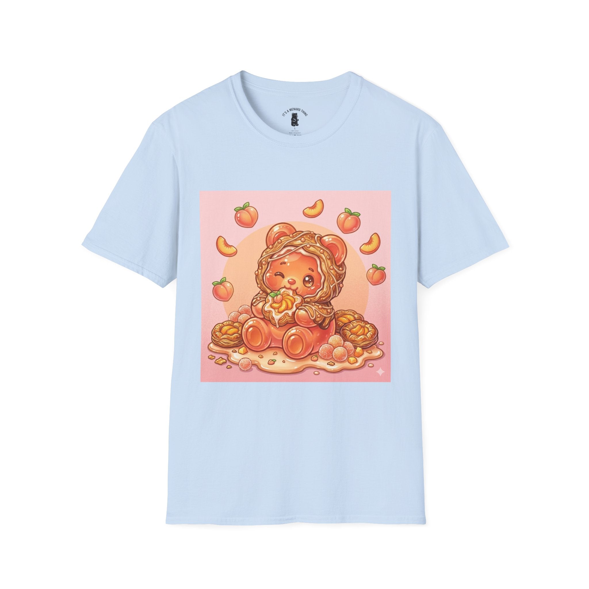 Peach Danish snack Gooey Gummy Bear — Cute Graphic T-Shirt