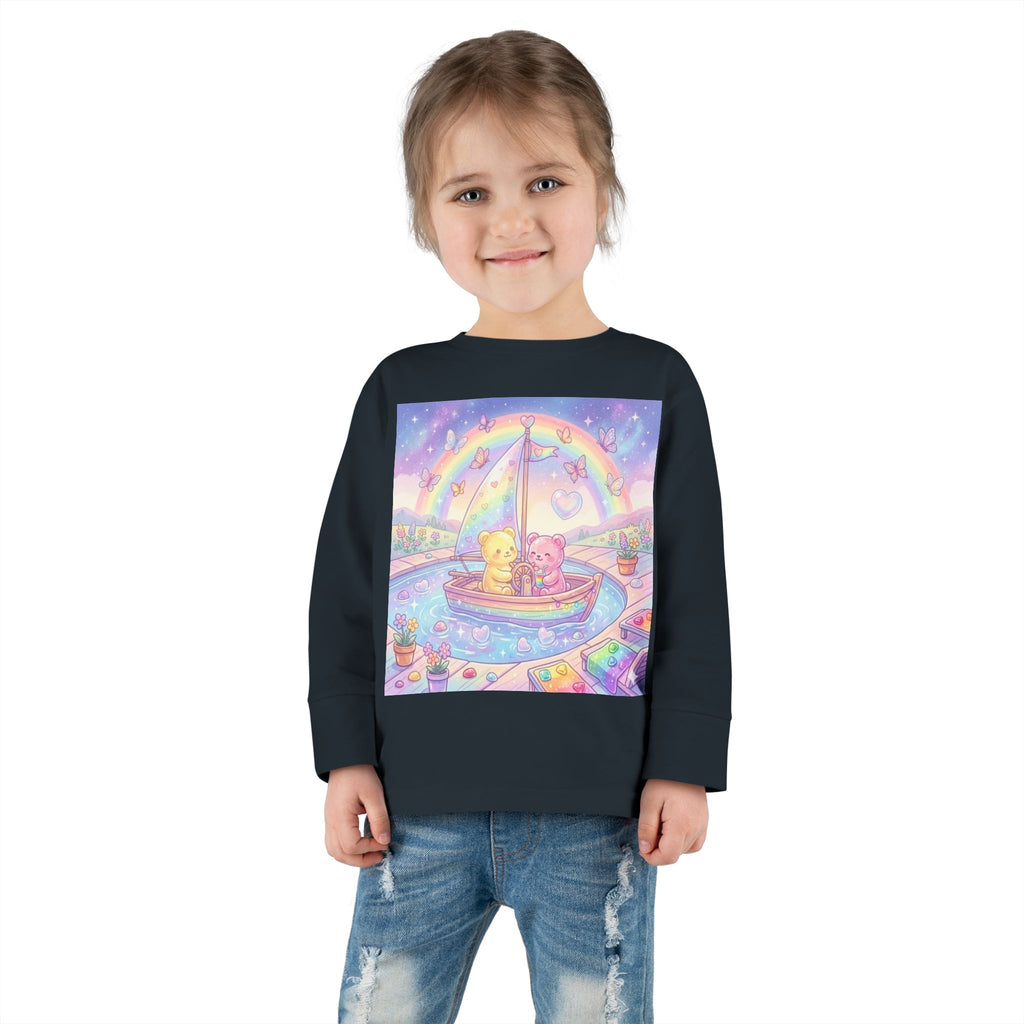 Sail Boating Time, Oozy Bear Dou Friends- Graphic Long Sleeve Shirt