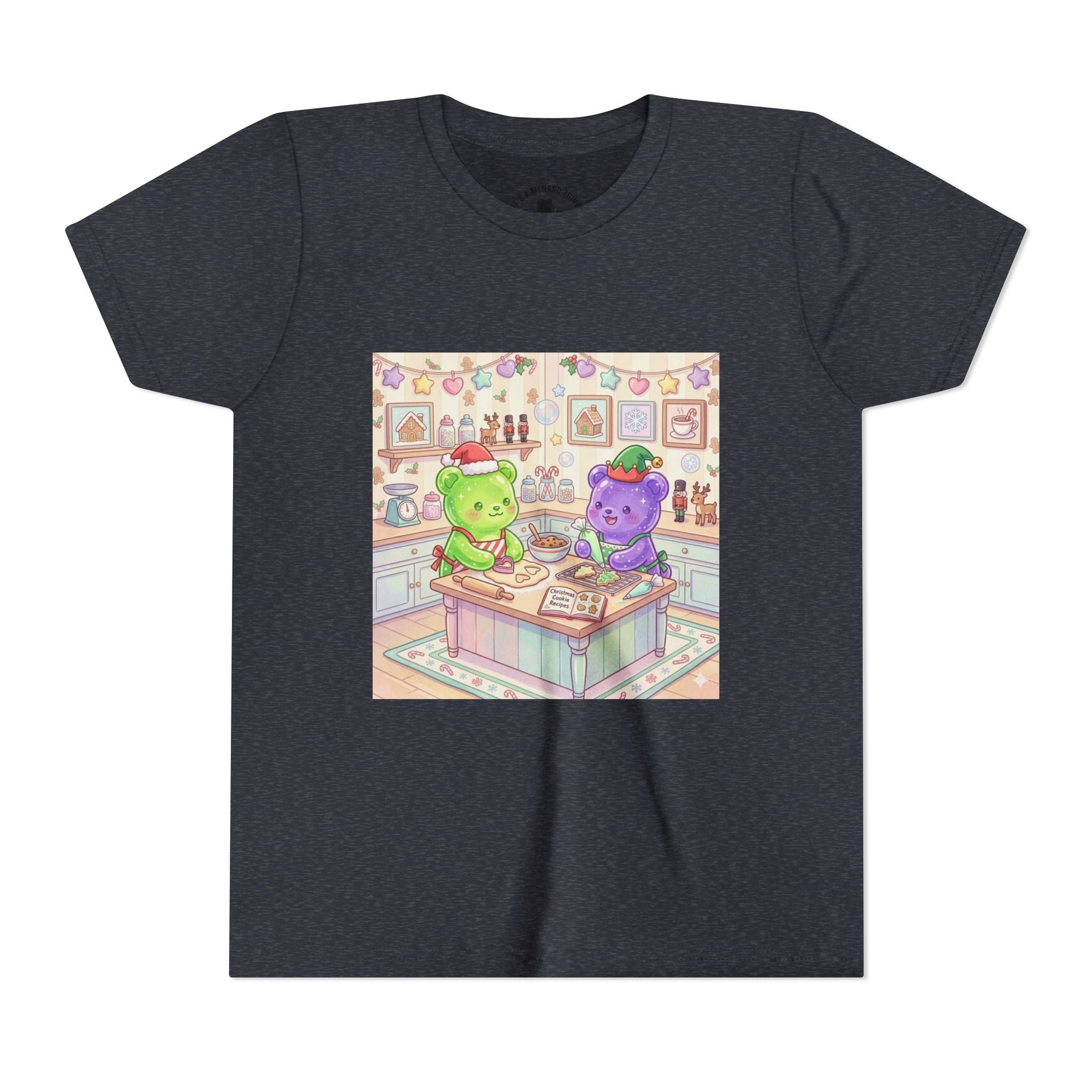 Gooey Gummies making Holiday Cookies T‑Shirt — Cute Pastel Kitchen Baking Design