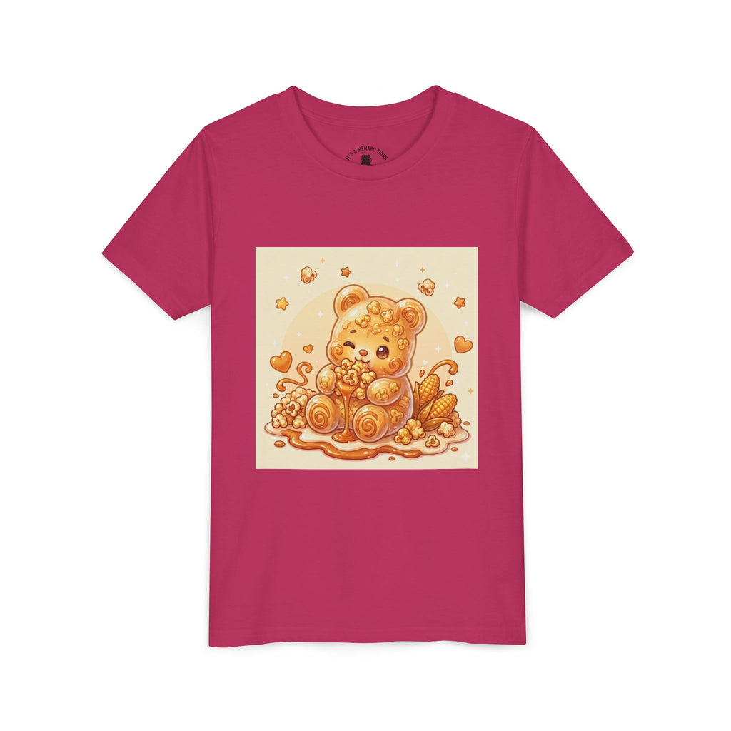 Caramel Corn Gooey Gummy Bear Graphic Youth Shirt