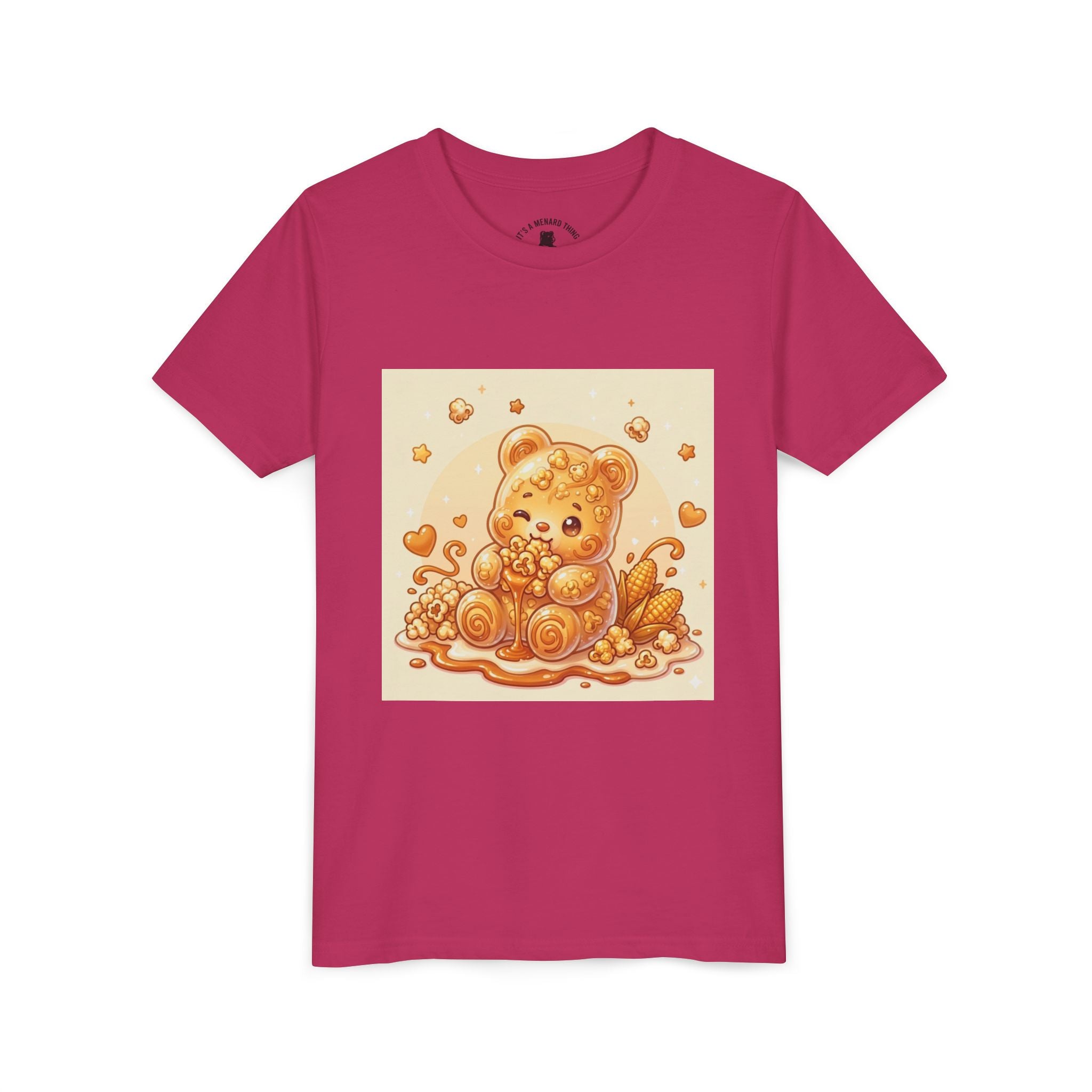 Caramel Corn Gooey Gummy Bear Graphic Youth Shirt