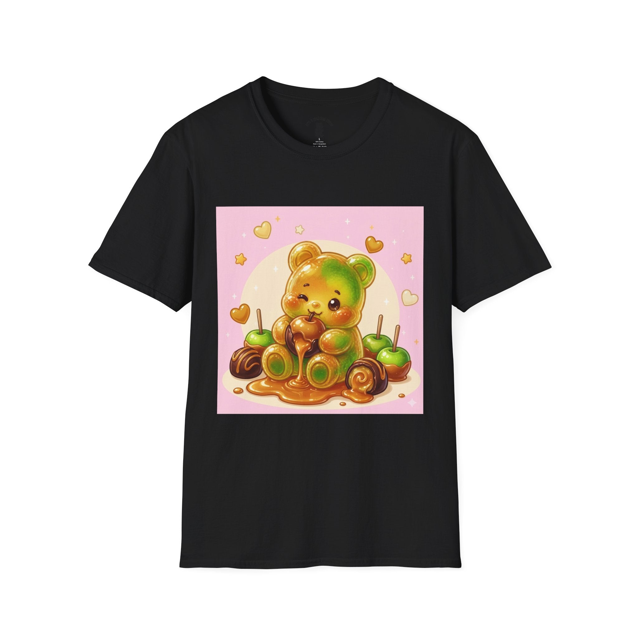 Caranel Apple Gooey Gummy Bear Candy T-Shirt — Sweet Illustration