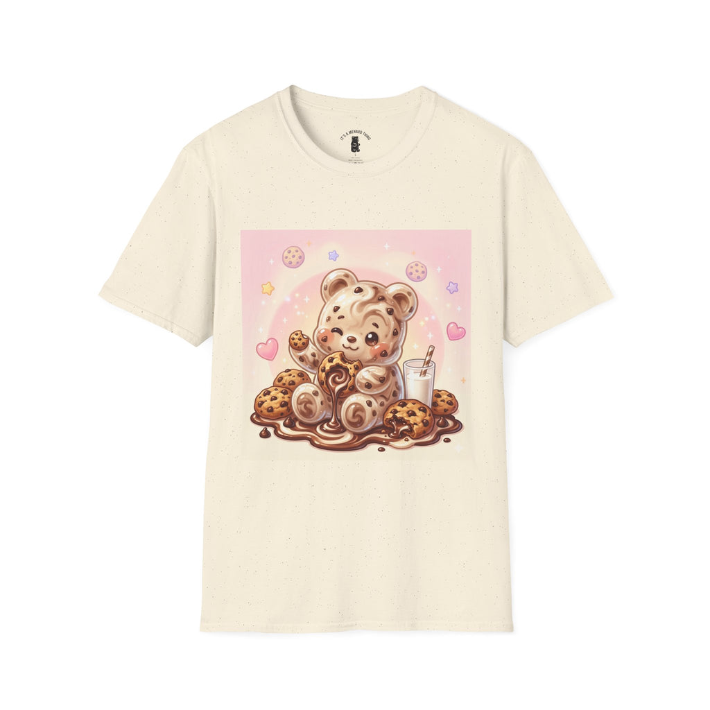 Cookies and Milk, Fudge Gooey Gummy Bear — Kawaii Graphic T-Shirt