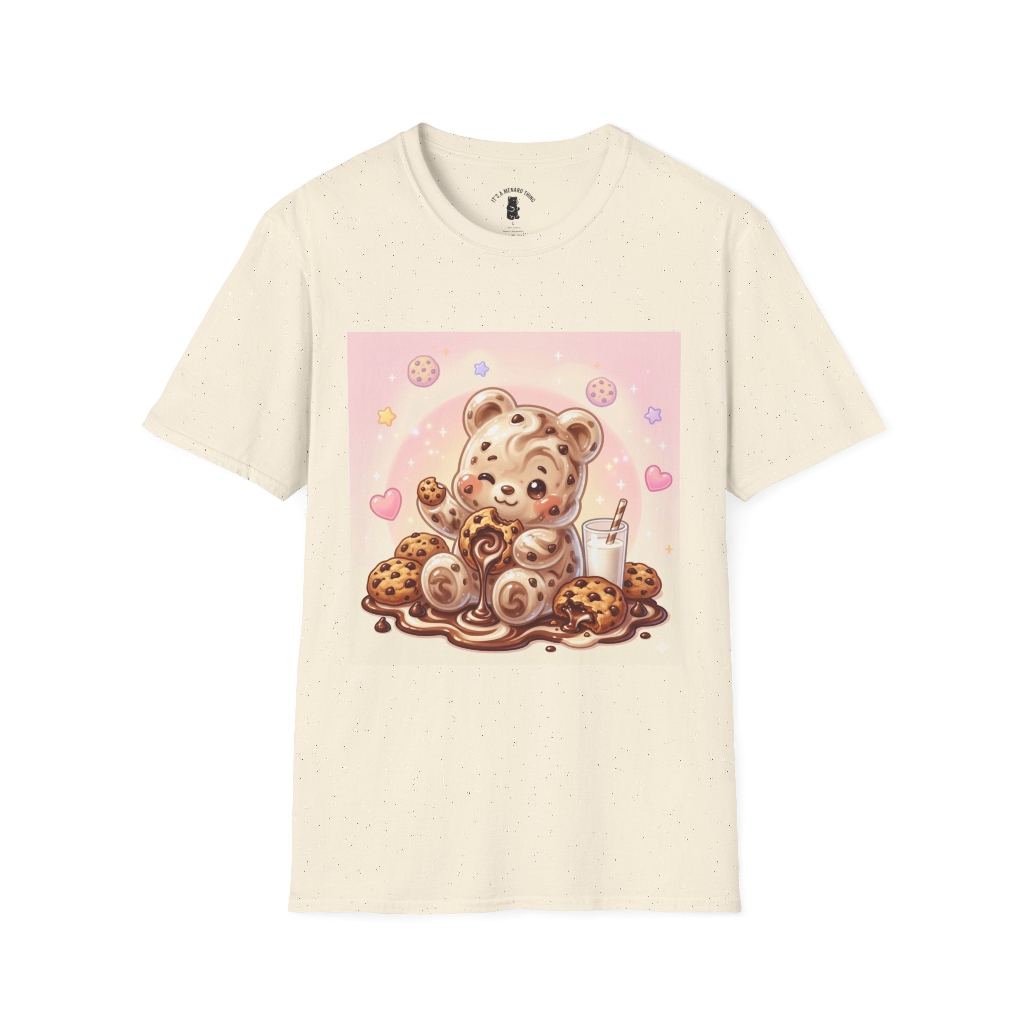 Cookies and Milk, Fudge Gooey Gummy Bear — Kawaii Graphic T-Shirt