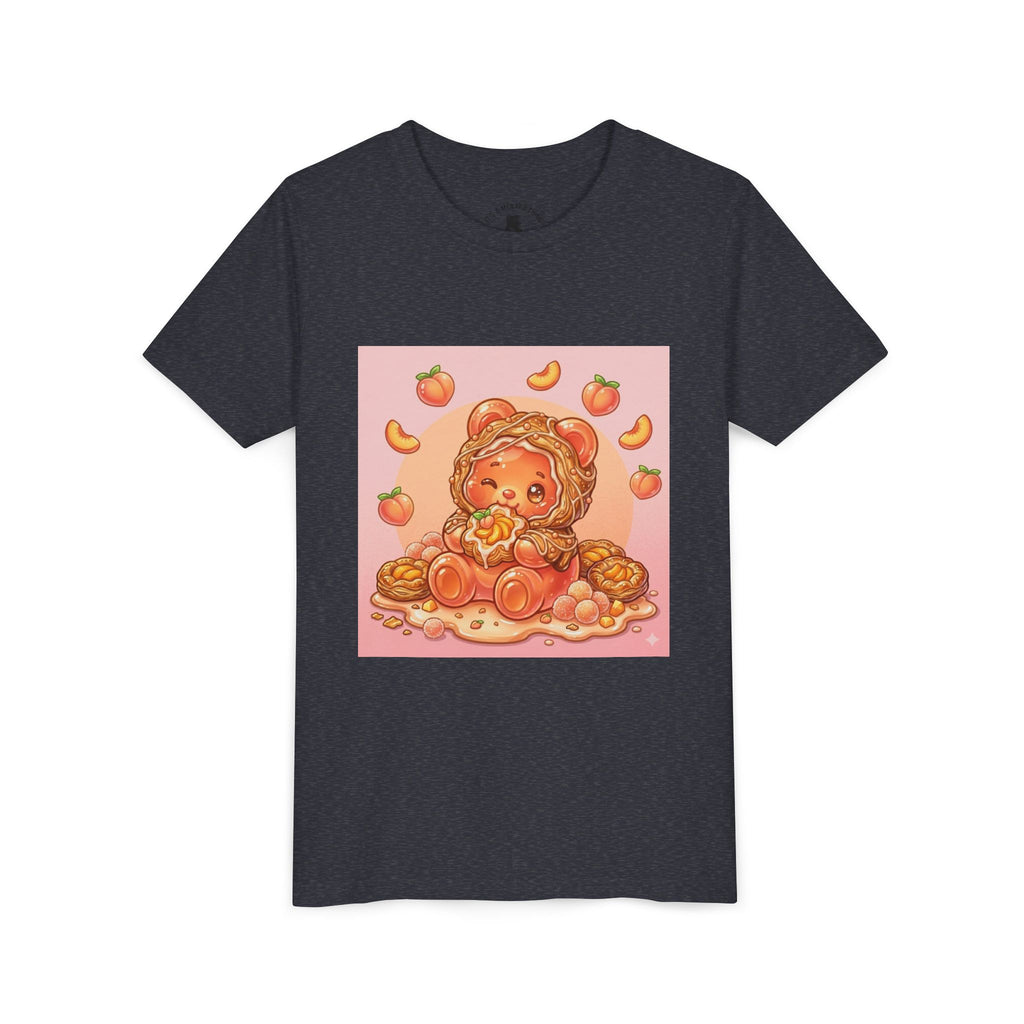 Peach Danish Bear Graphic Shirt for Kids