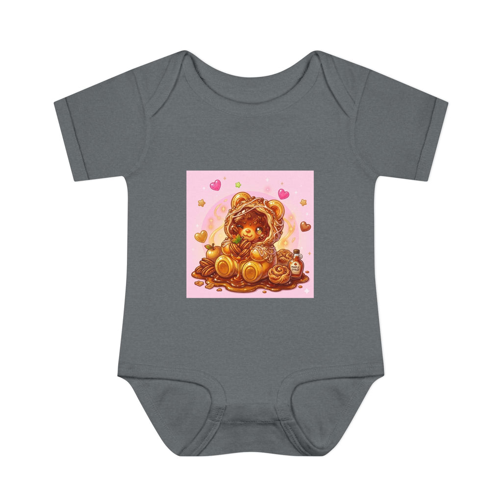 Maple Pecan Danish Gooey Gummy Bear in Puff PJs Baby Onesie