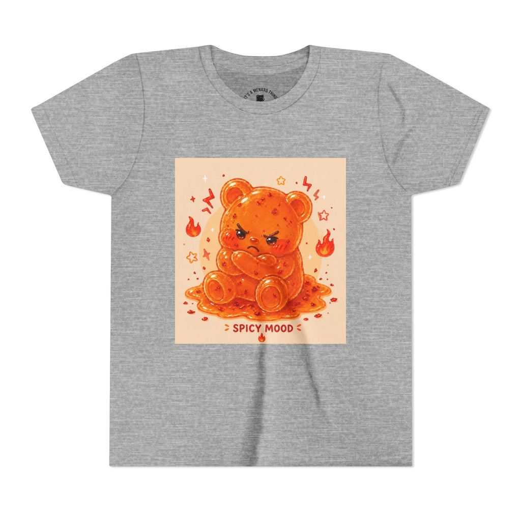 Spicy Mood Tangy Orange Gooey Gummy Bear - Angry Kawaii Bear Graphic