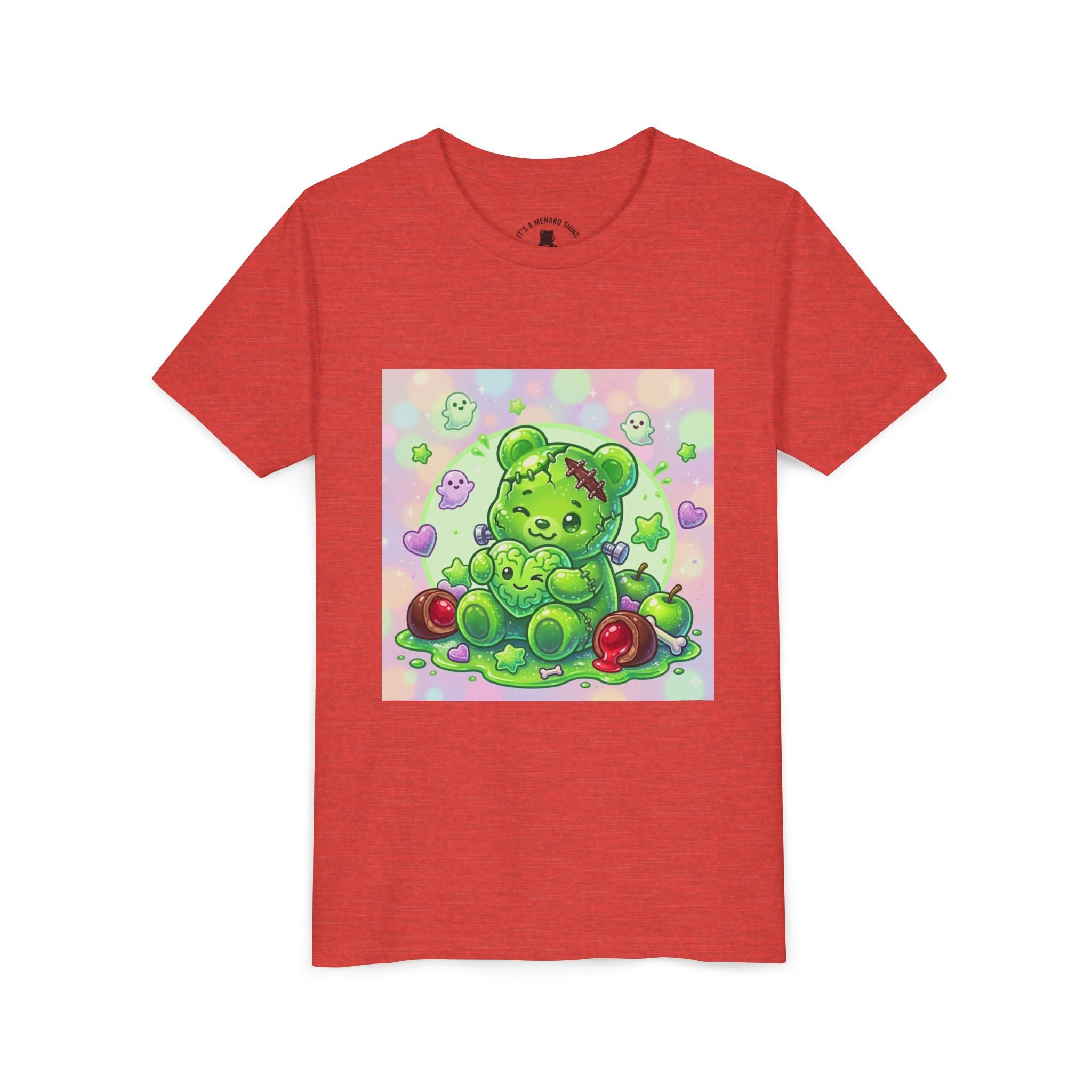 Franken-Gummy-Stein Gooey Bear-Youth Short Sleeve Shirt
