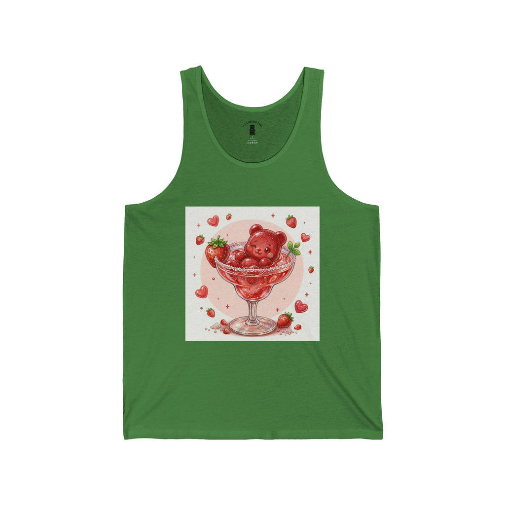 Strawberry Daiquiri Surprise, Red Boozy Gooey Gummy Bear — Kawaii Graphic Tank