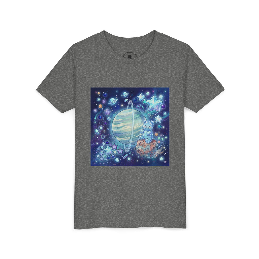 I Spy Planet Uranus, Blue Razz Gooey Crystal Gummy bear- Astronaut Graphic T-Shirt