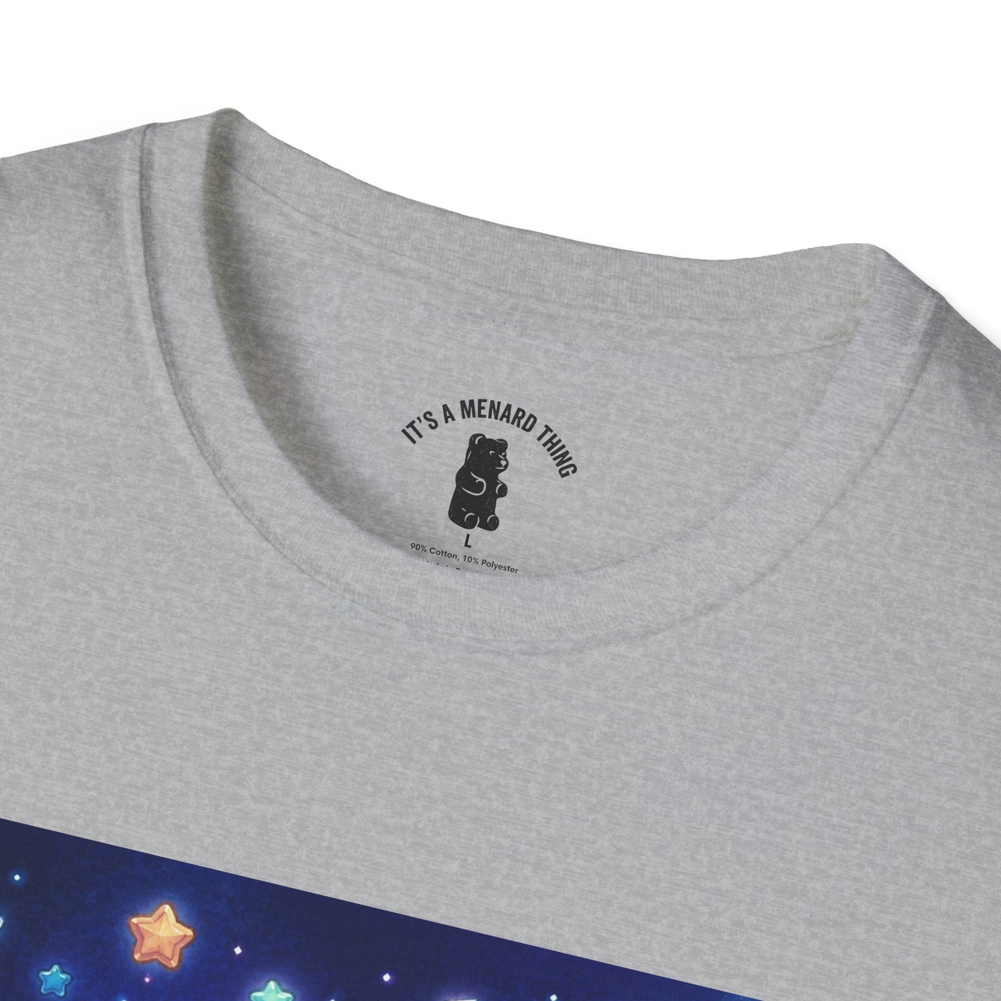 Lets Nap with Pluto, Teal Crystal Blue Gooey Gummy Bear- Kawaii Graphic T-Shirt