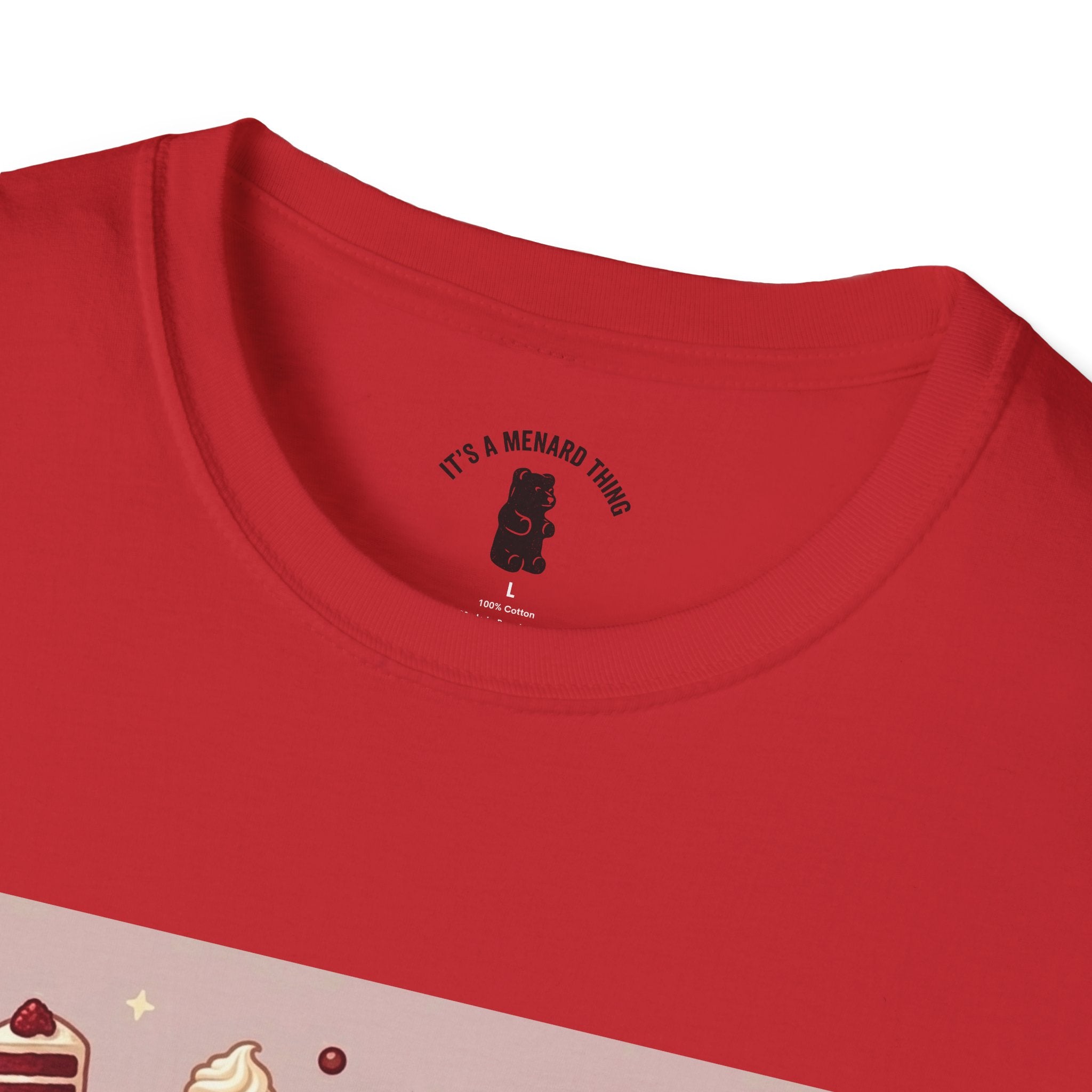 Silky Red Velvet Cake & Cream, Exotic Gooey Gummy Bear — Kawaii Graphic T-Shirt
