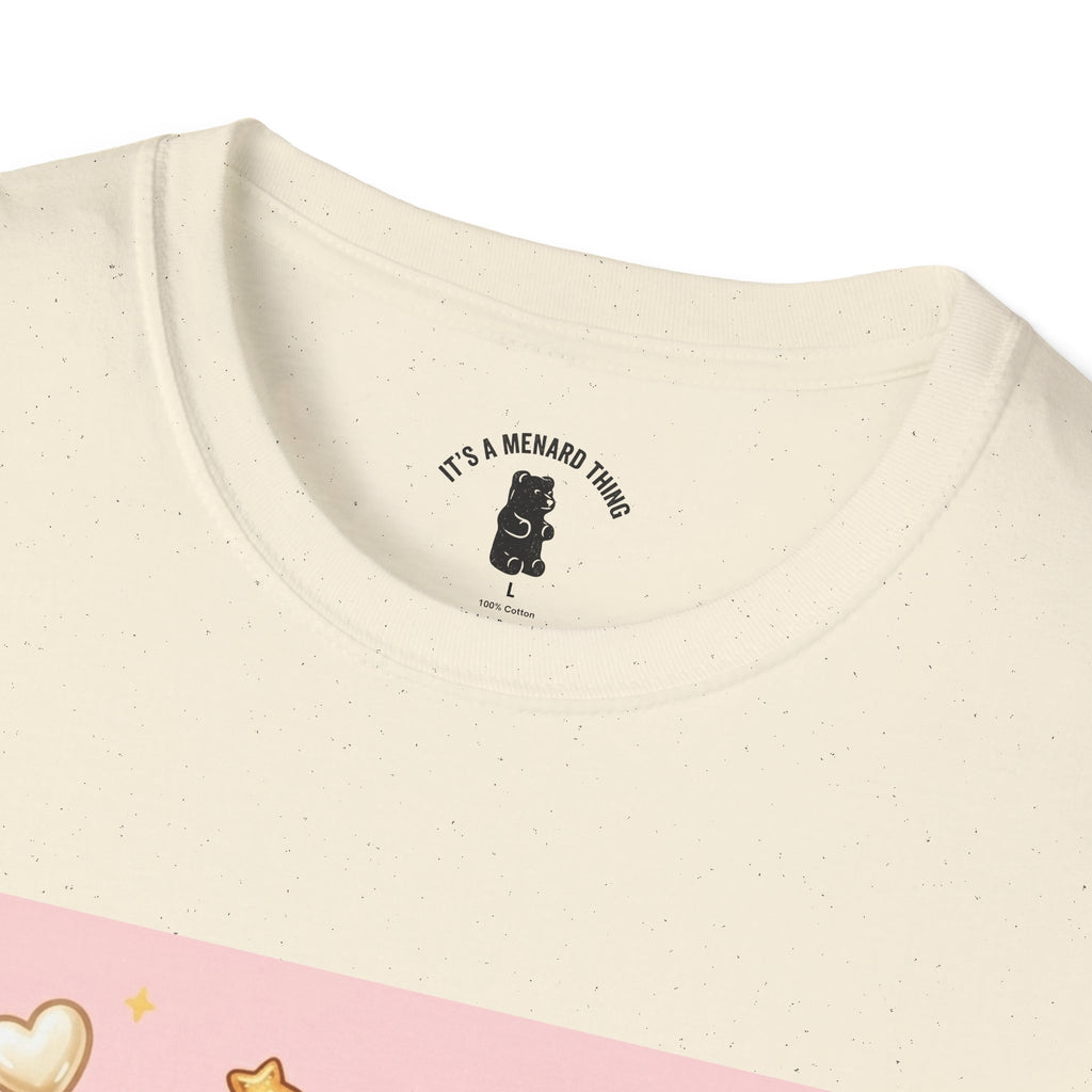 Cute Cheese Danish Gooey Gummy Bear — Kawaii Graphic T-Shirt