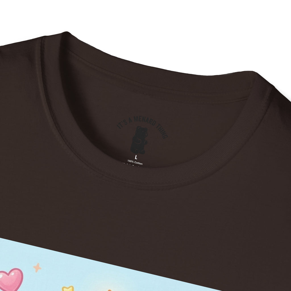 Birthday Cake and Party Gooey Gummy Bear— Kawaii Graphic T-Shirt
