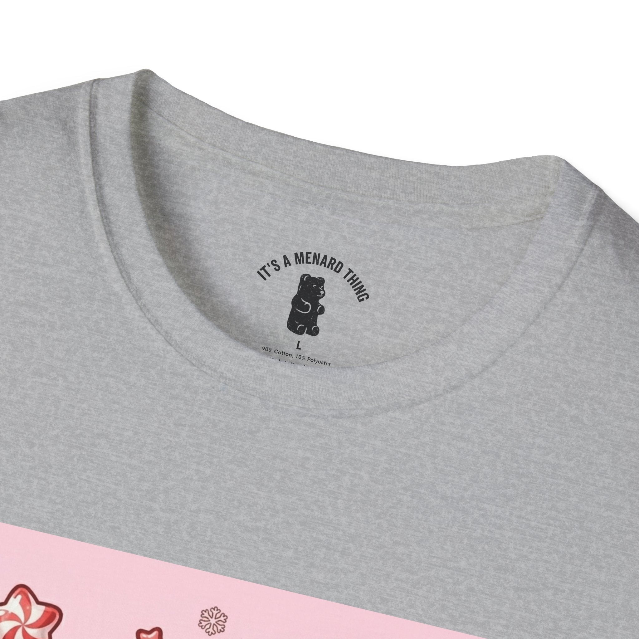 Cute Hot Chocolate and Peppermint stick Gooey Gummy Bear — Kawaii Graphic Tee
