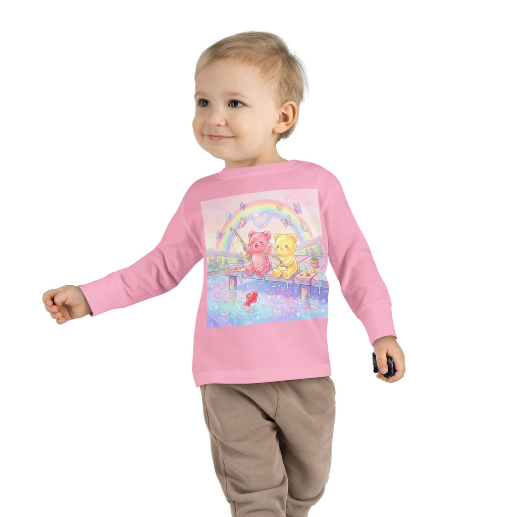 Going Fishing, Oozy Bear Duo Friends- Graphic Long Sleeve Shirt