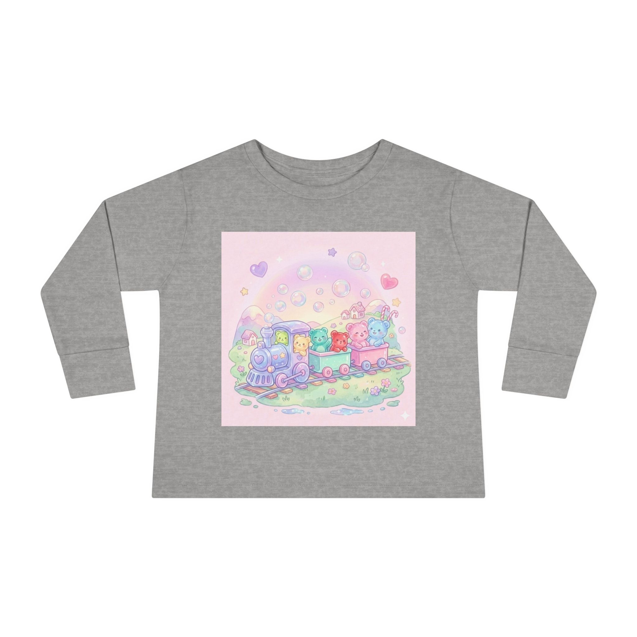 Choo-Choo Train with Friends, Oozy Bear Gummy Fun Trip- Graphic Long Sleeve Shirt